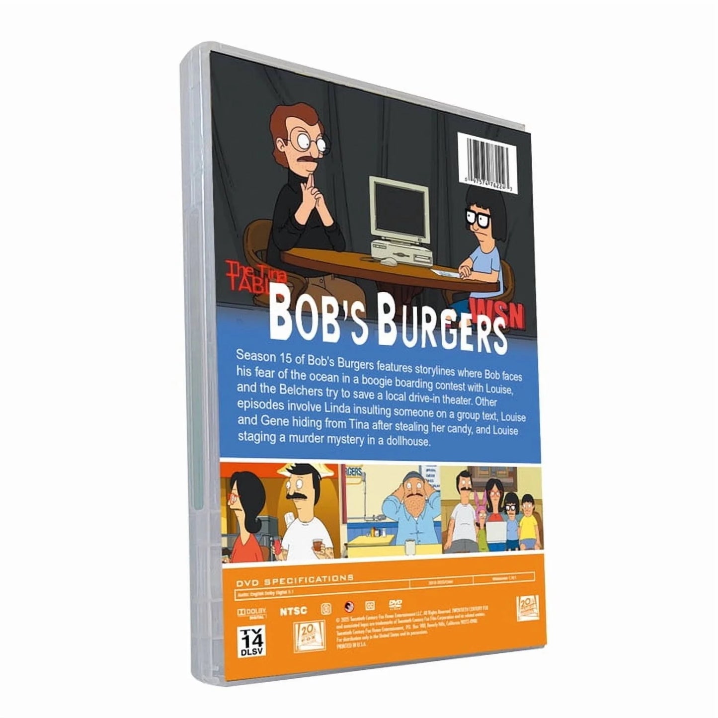 Bob's Burgers Season 15 (DVD) | Hilarious Animated Comedy with the Belcher Family