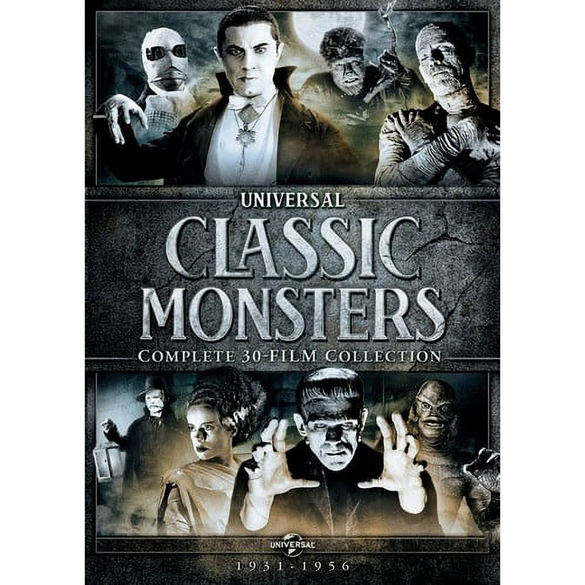 "Universal Classic Monsters 30-Film DVD Collection – Complete Horror Movie Set"