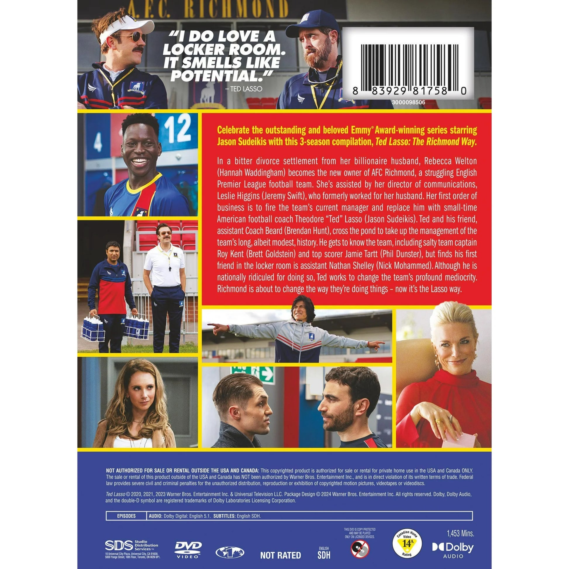 Ted Lasso The Richmond Way DVD – All Seasons Full Comedy TV Show Collection