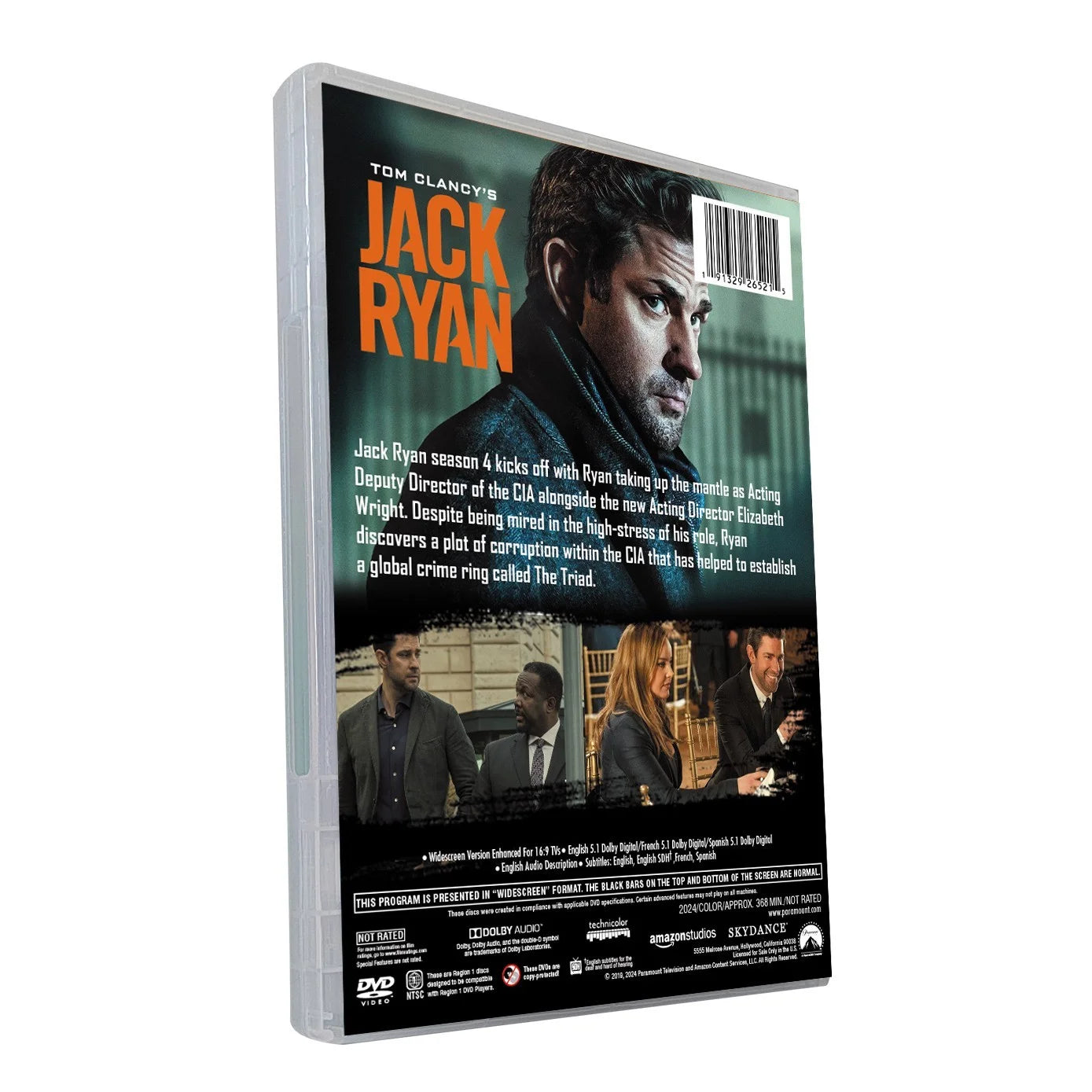 Tom Clancy's Jack Ryan Season 4 DVD – Complete Action Thriller Series