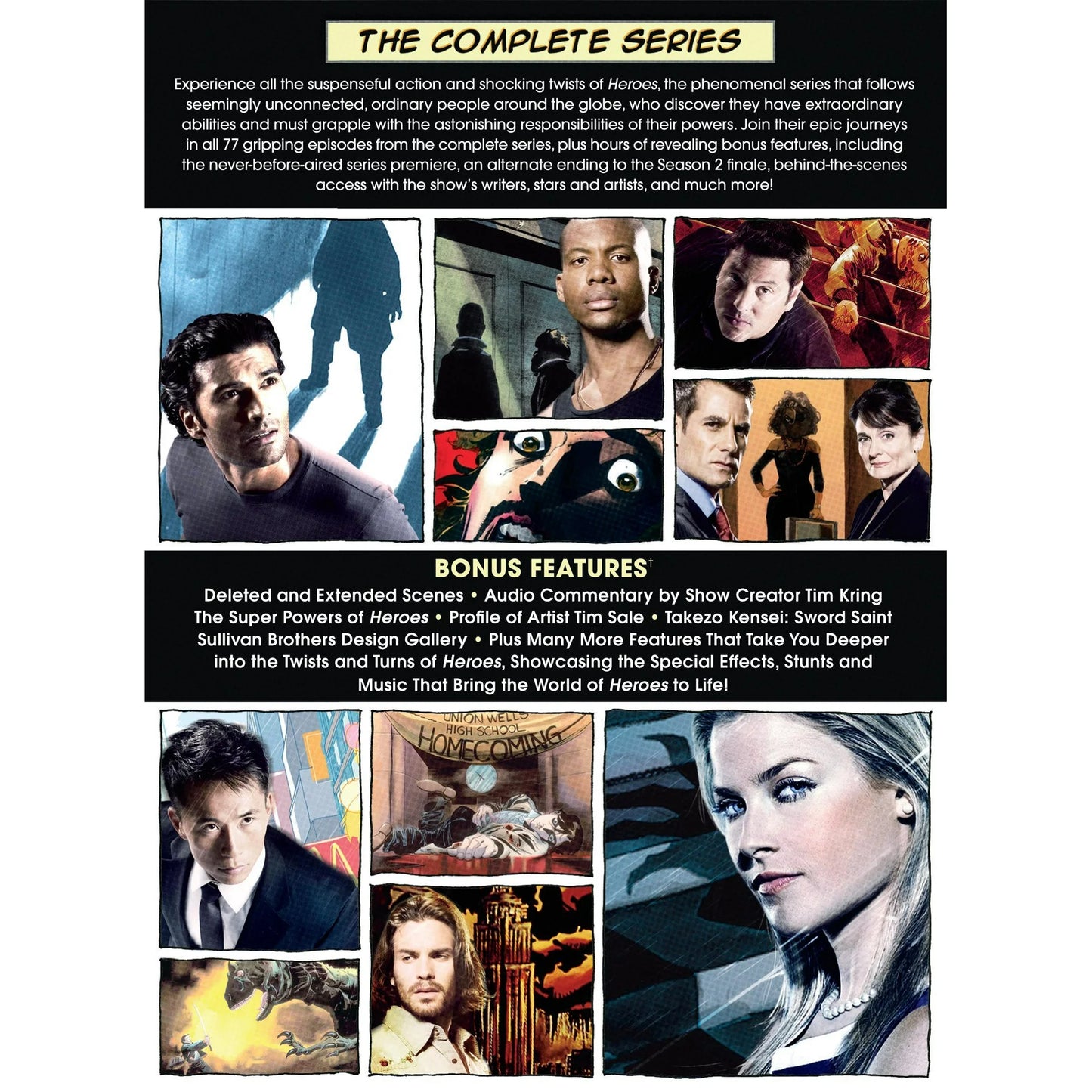 Heroes The Complete Series Seasons 1-4 DVD Set – Full Sci-Fi Drama Collection