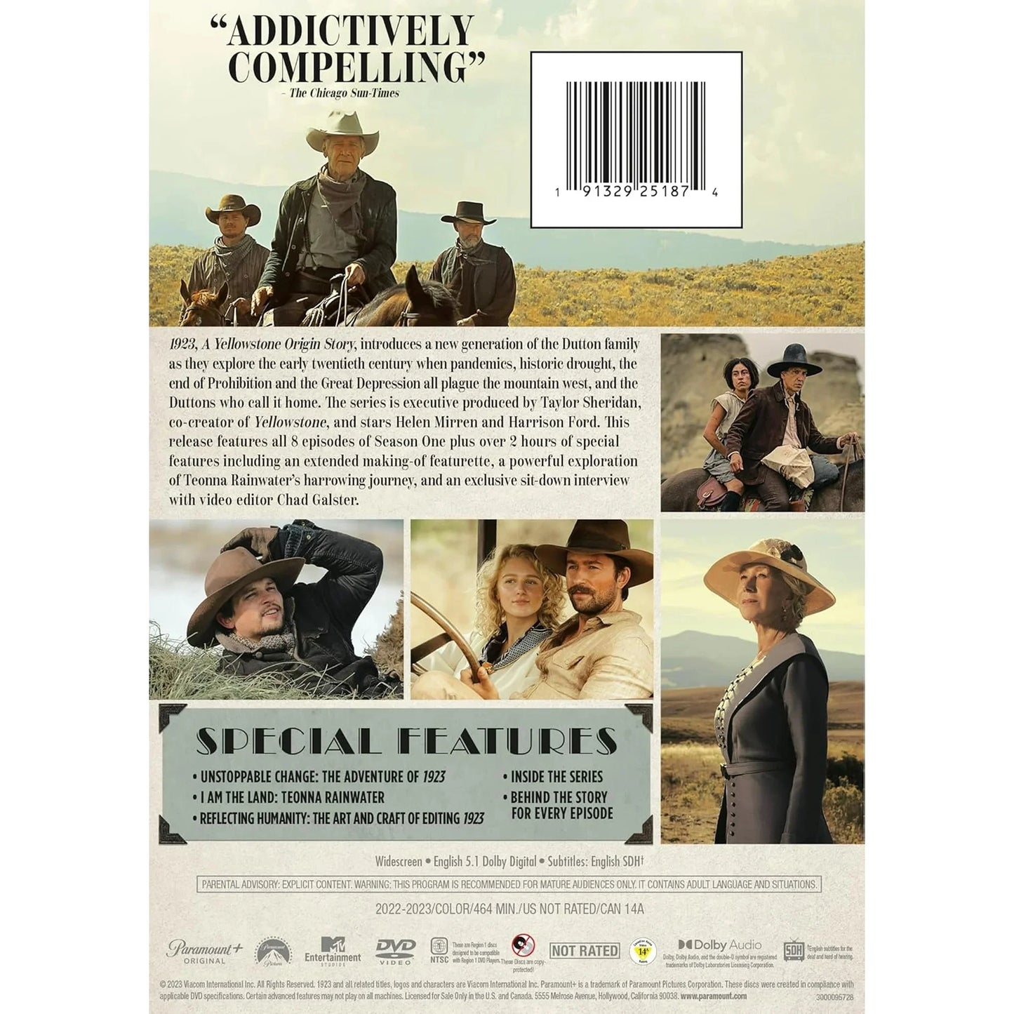 1923 Yellowstone Origin Story Season 1 DVD Wholesale New Version Collection