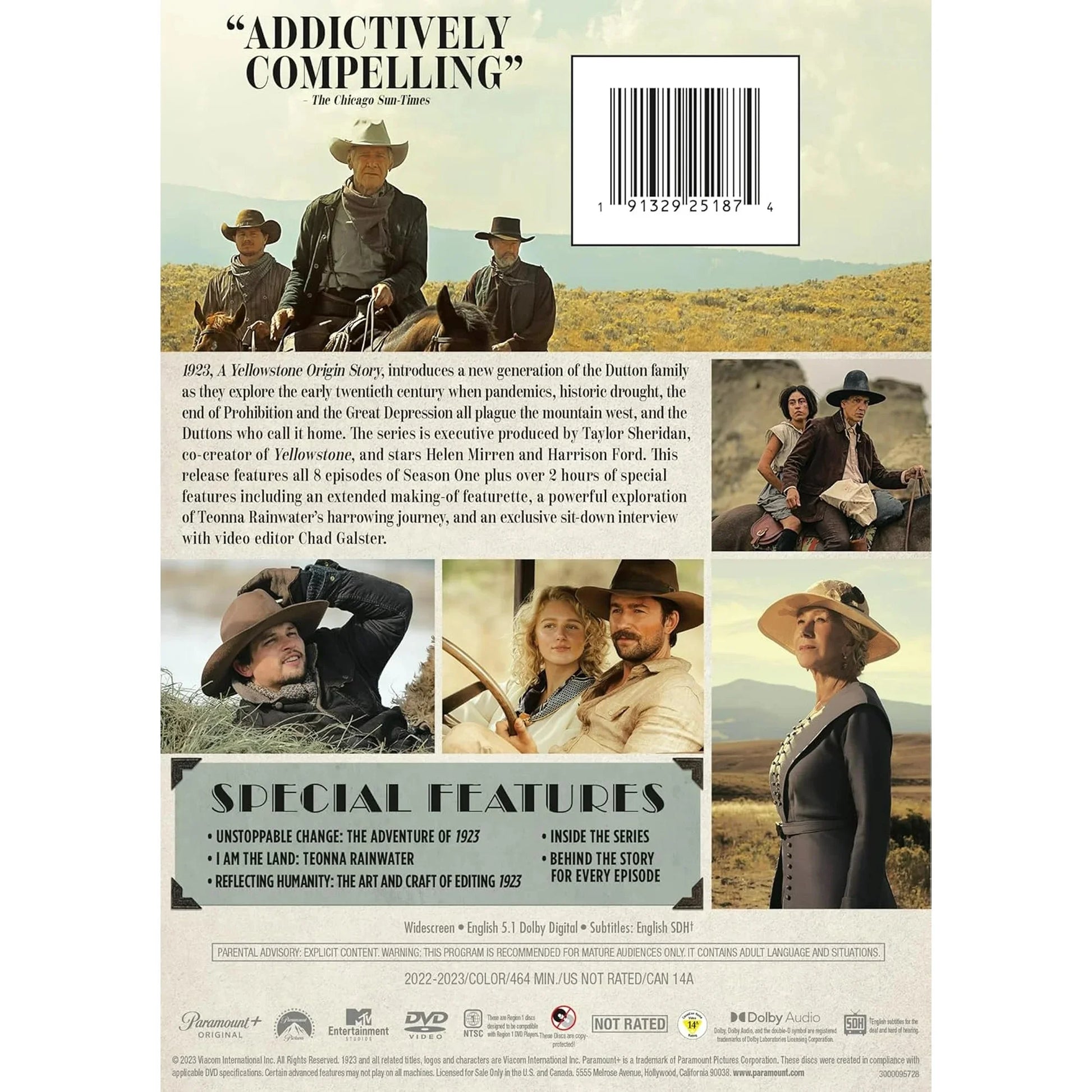 1923 Yellowstone Origin Story Season 1 DVD Wholesale New Version Collection