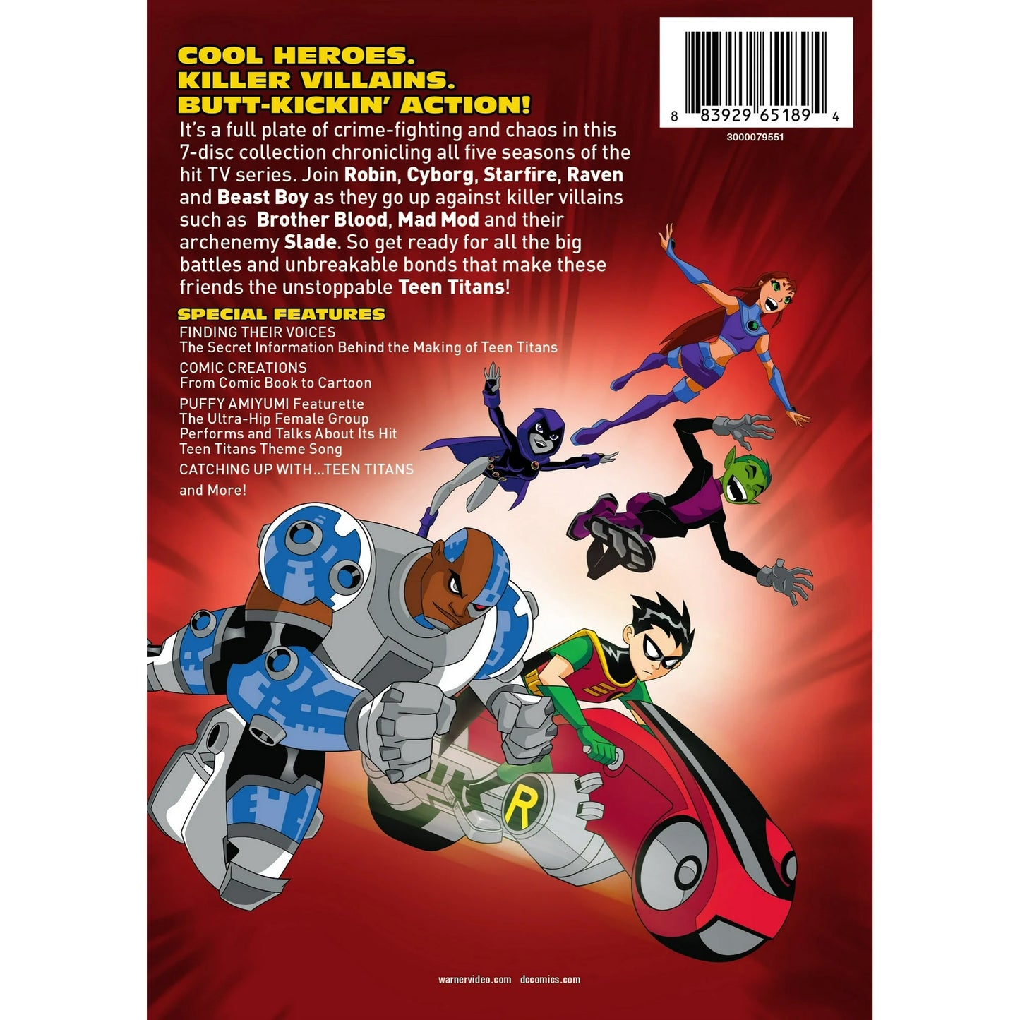 Teen Titans Complete Series DVD Box Set | All Seasons Cartoon Network Collection