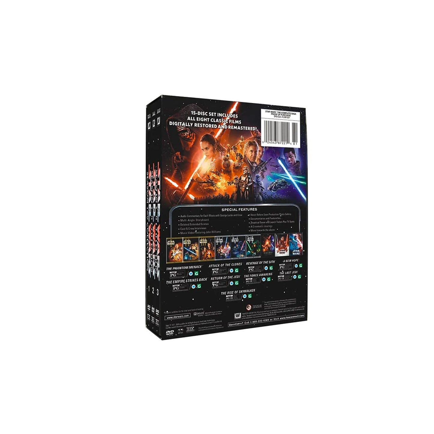 Star Wars Saga Seasons 1-9 DVD Collection – Complete Star Wars Movie Series