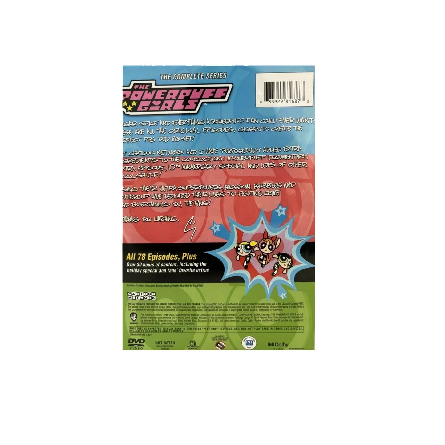 The Powerpuff Girls Complete Series DVD Box Set | All Episodes Cartoon Network