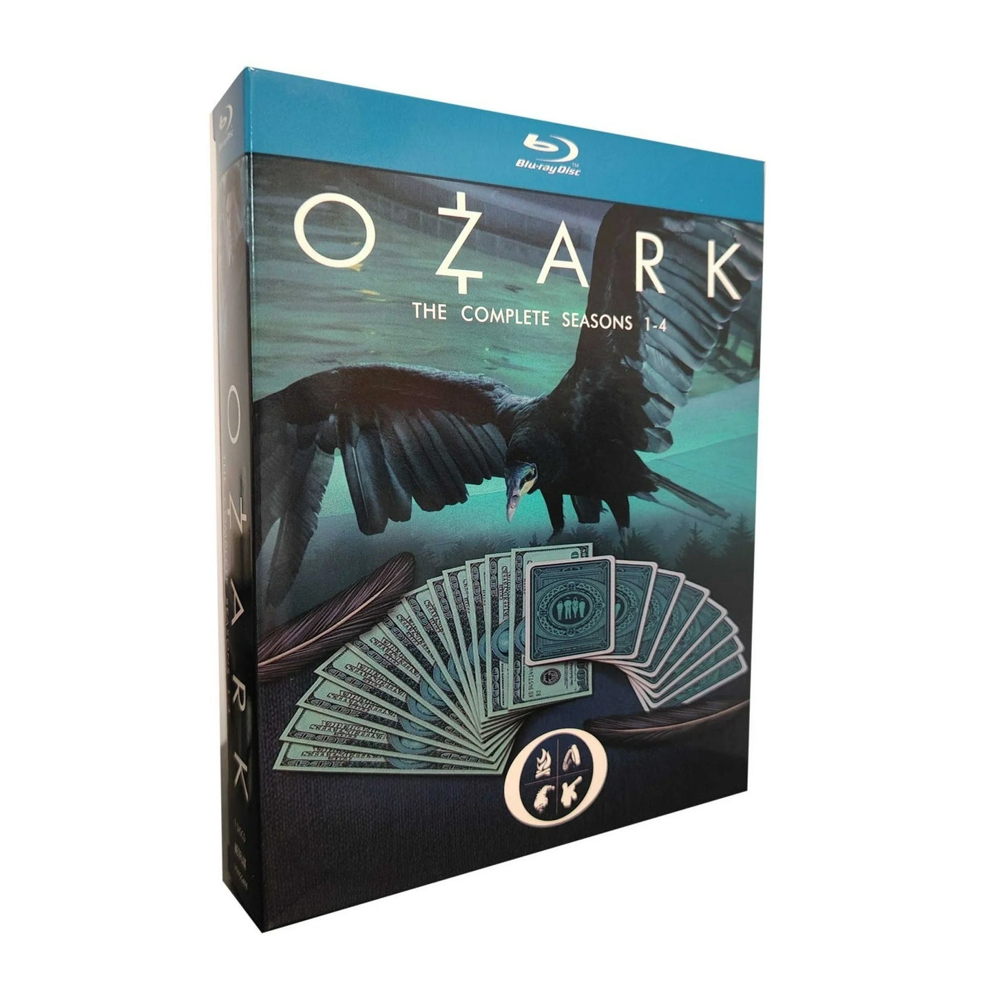 Ozark Complete Series Seasons 1-4 Blu ray Box Set | Crime Drama TV Show Collection