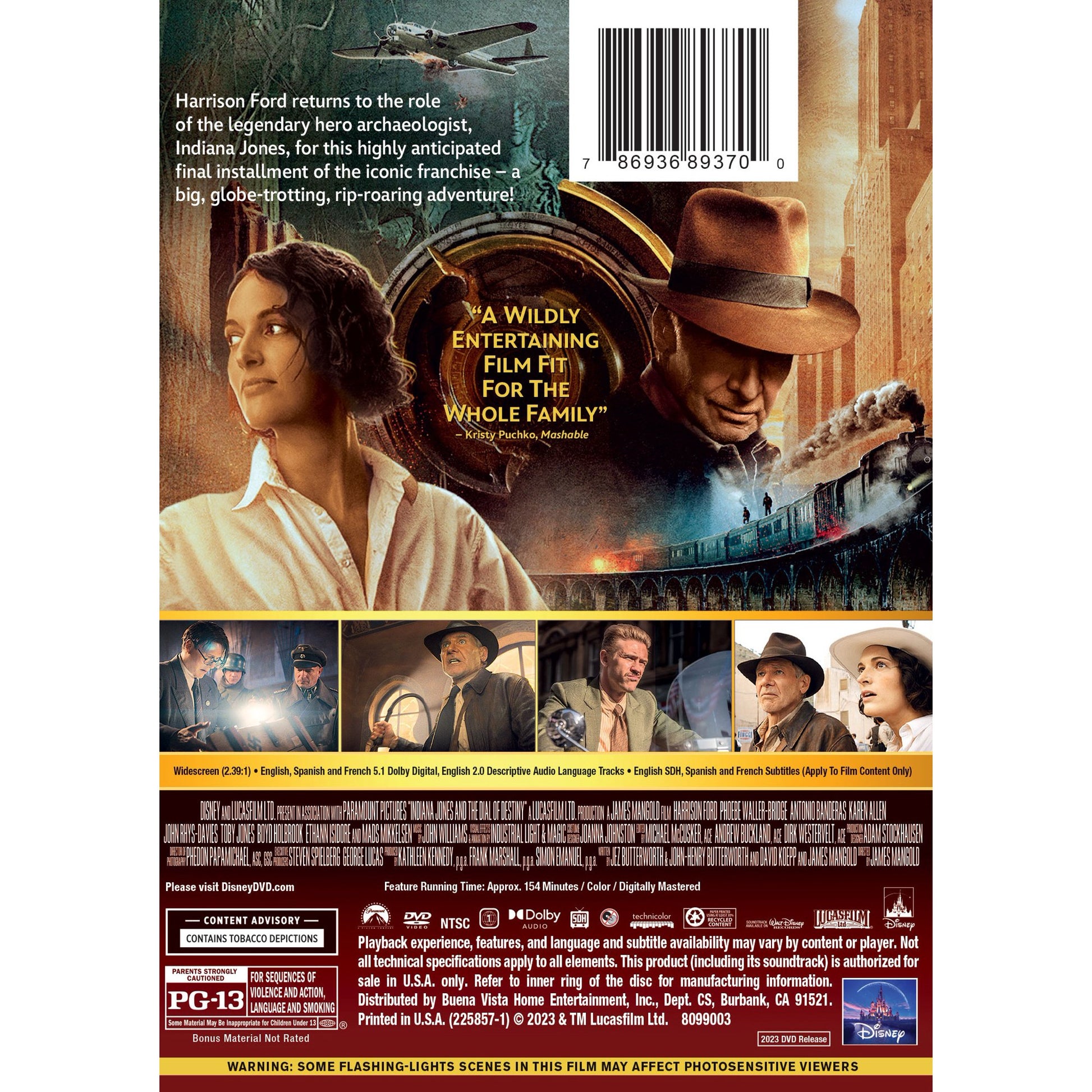 Indiana Jones and the Dial of Destiny DVD – Latest Adventure Movie by Paramount
