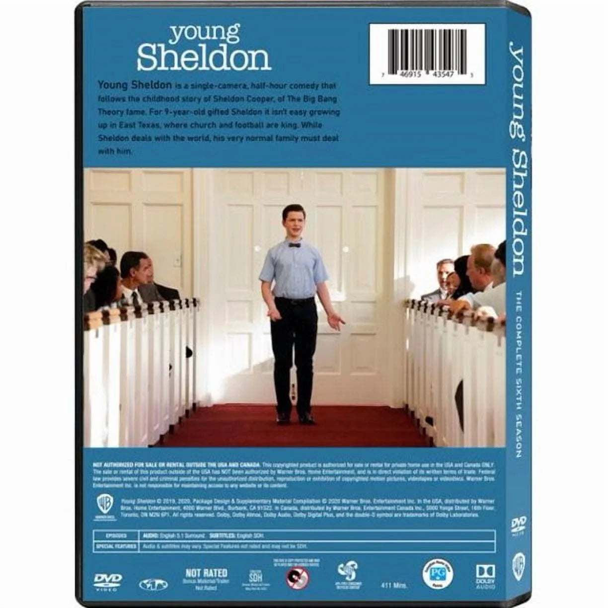 Young Sheldon Complete Series 1-6 DVD | Region 1 Box Set, Comedy TV Show