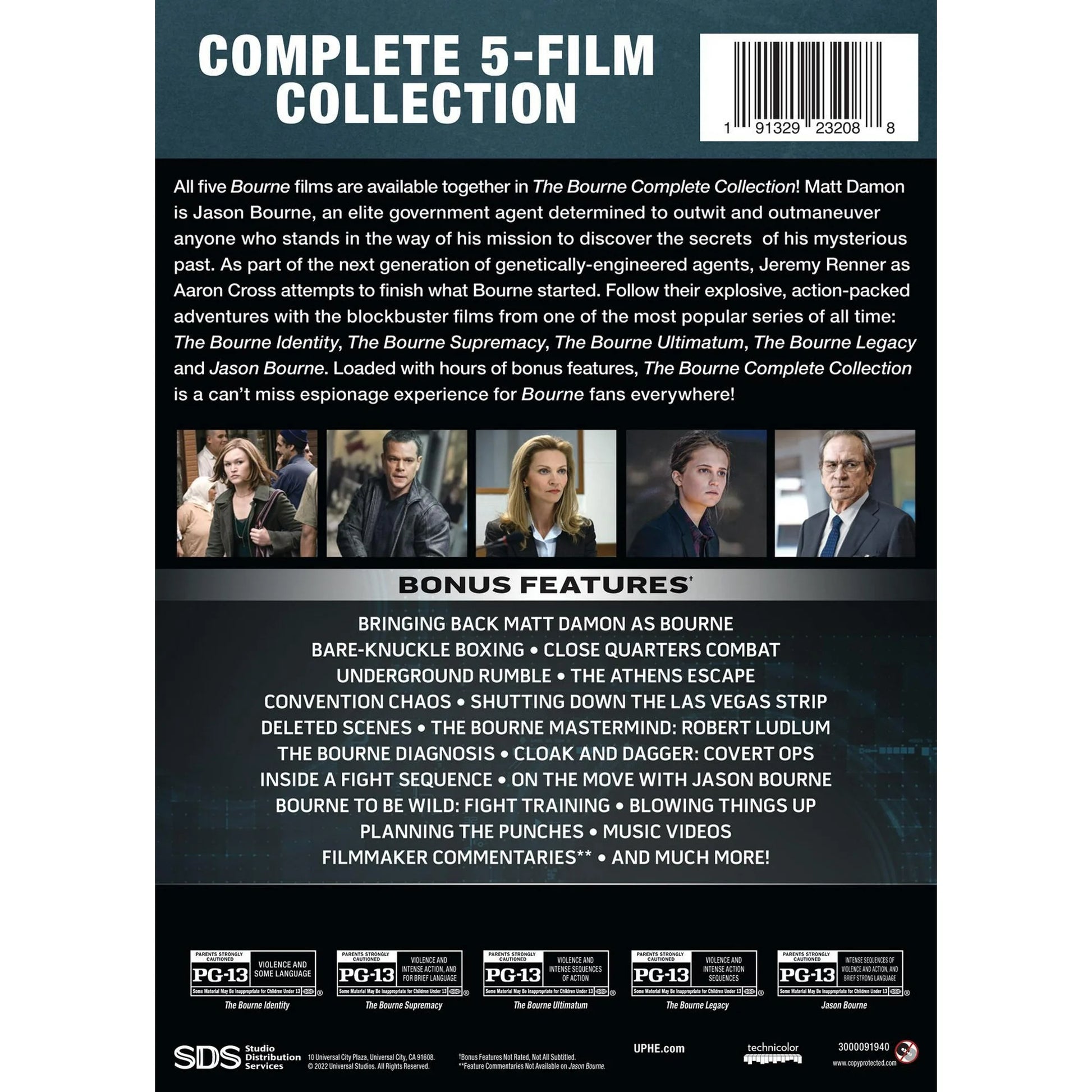 The Bourne Complete Collection DVD – Full Action Thriller Movie Series