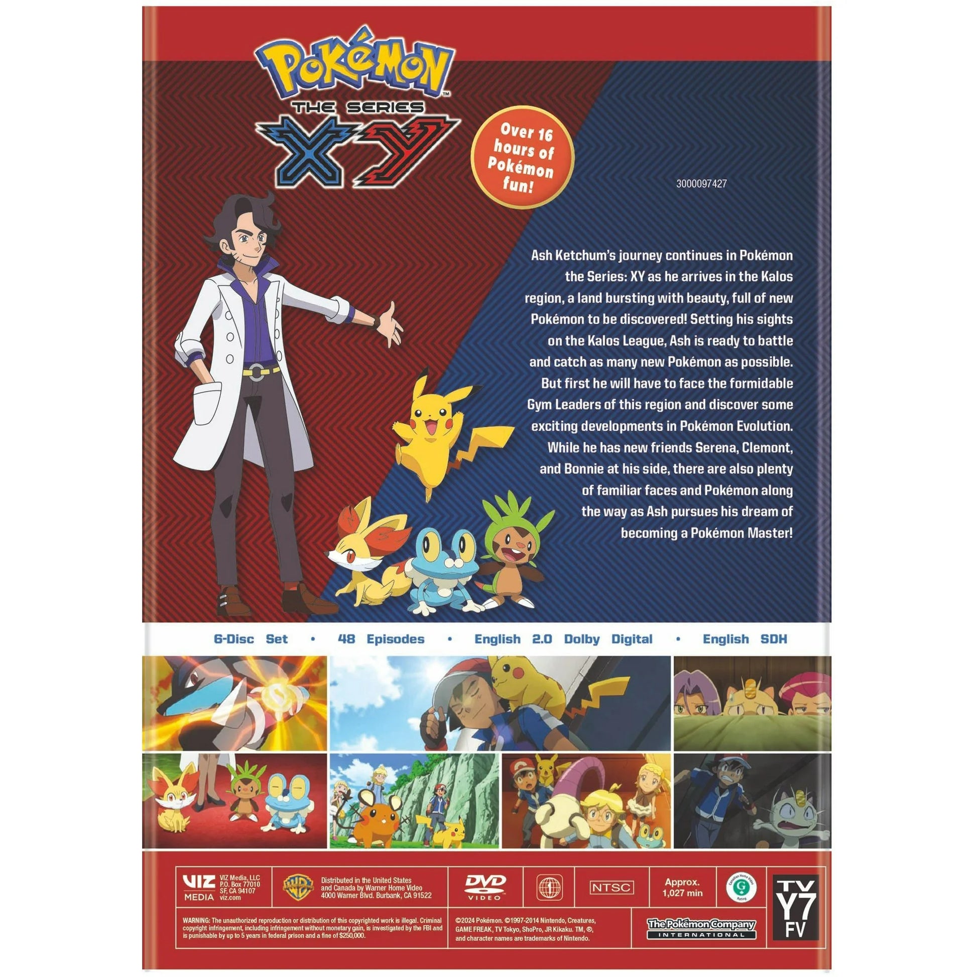Pokémon The Series: XY Complete Season (DVD) – All Episodes of XY Adventure