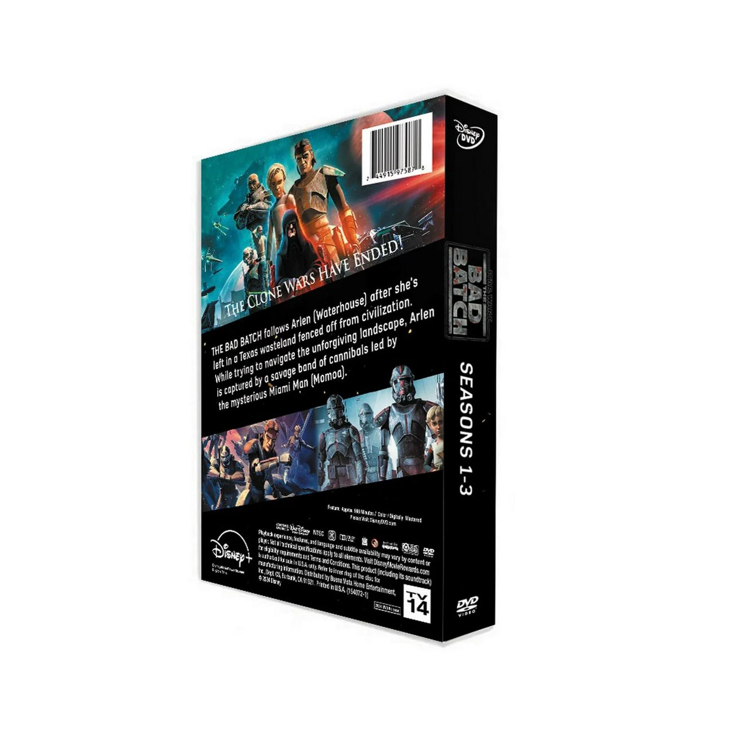 Star Wars The Bad Batch Seasons 1-3 DVD | Complete Animated Clone Wars Series