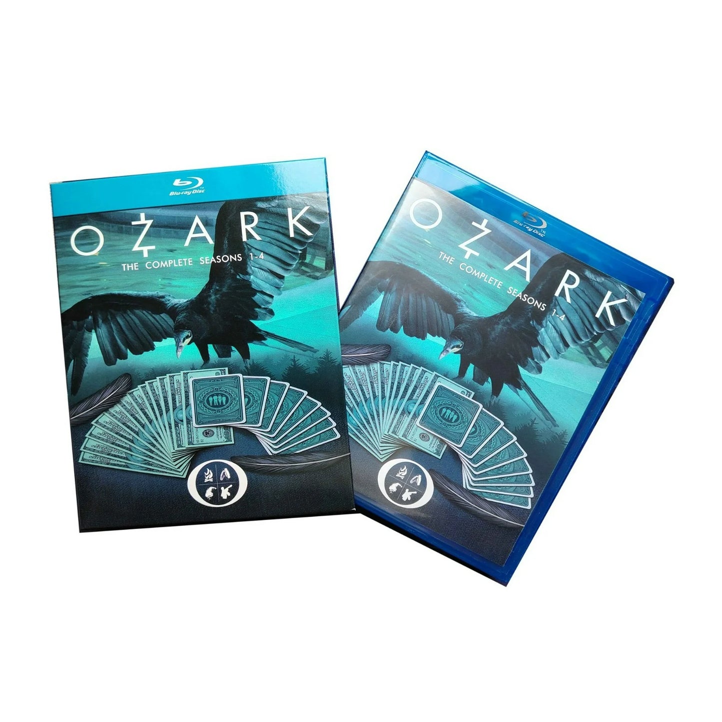 Ozark Complete Series Seasons 1-4 Blu ray Box Set | Crime Drama TV Show Collection