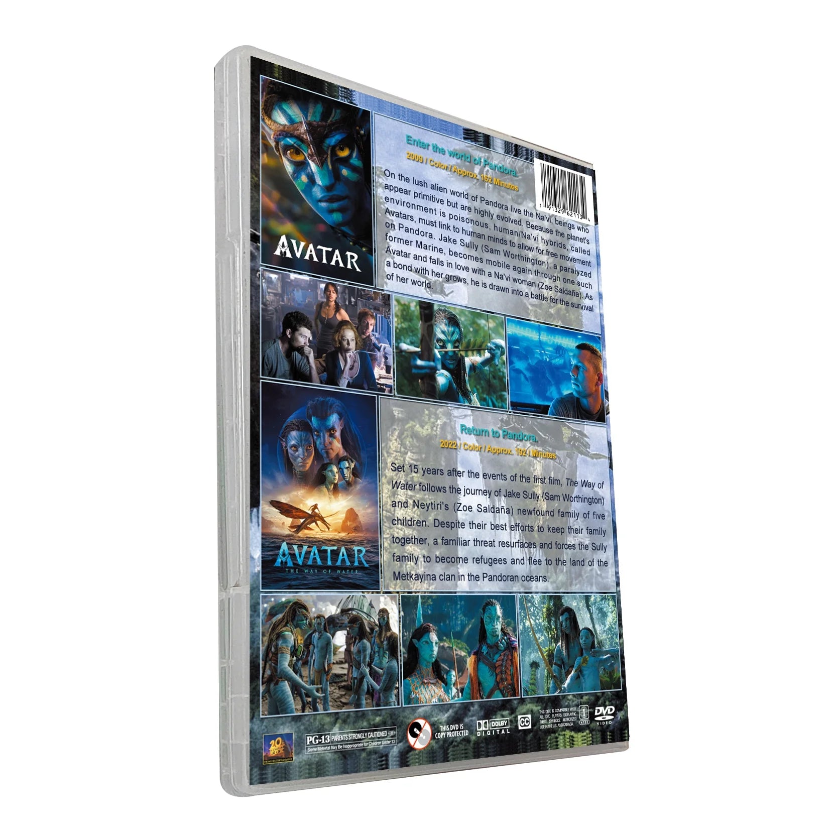 Avatar 1-2 Collection Aavtar and The Way of Water 2-Movie Fantasy DVD