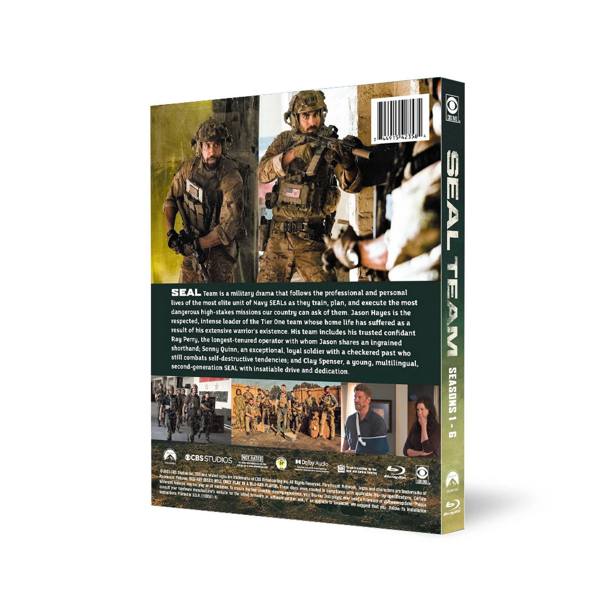 SEAL Team Complete Collection Seasons 1-6 (Blu-ray) | Action-Packed Military Drama TV Series Set