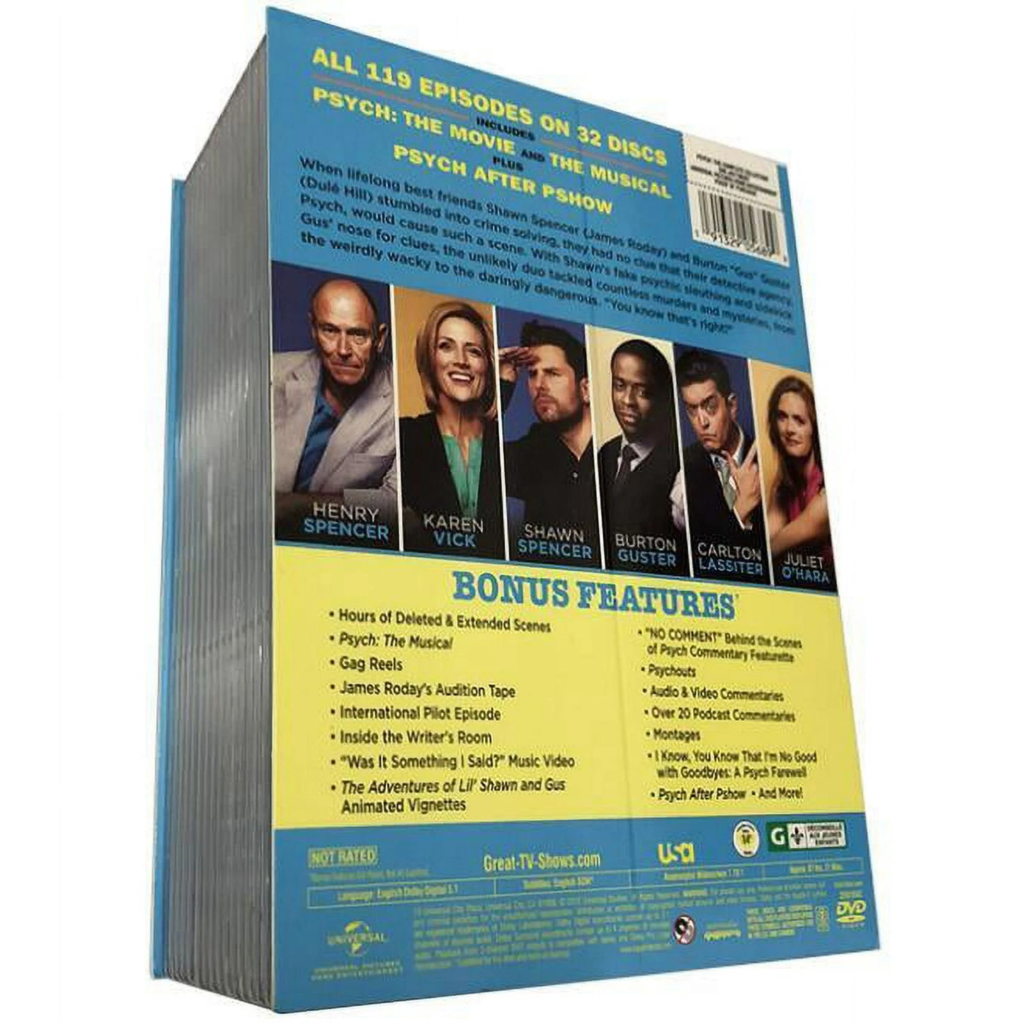 Psych Complete Collection DVD – Full Series Box Set, Comedy & Mystery