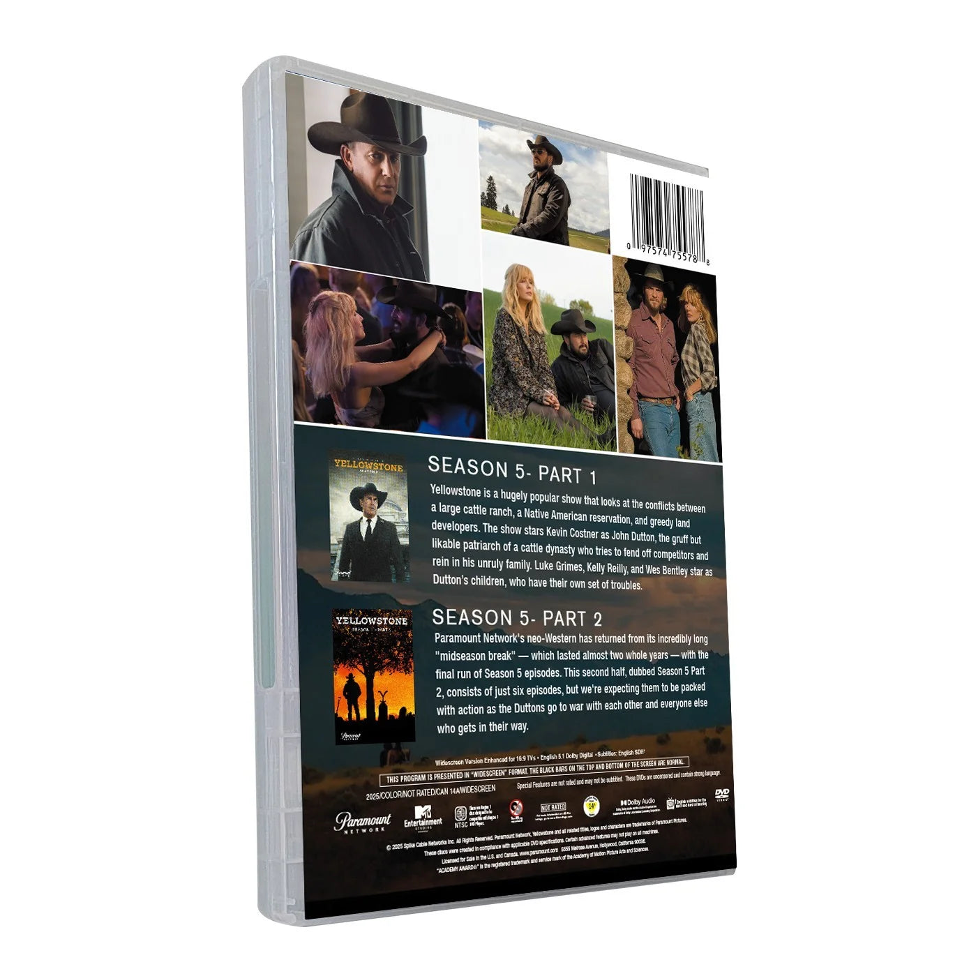Yellowstone Season 5 Part 1 & 2 DVD – Complete Latest Episodes Box Set