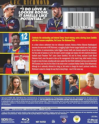 Ted Lasso The Richmond Way Blu Ray Complete Series | Winning Comedy