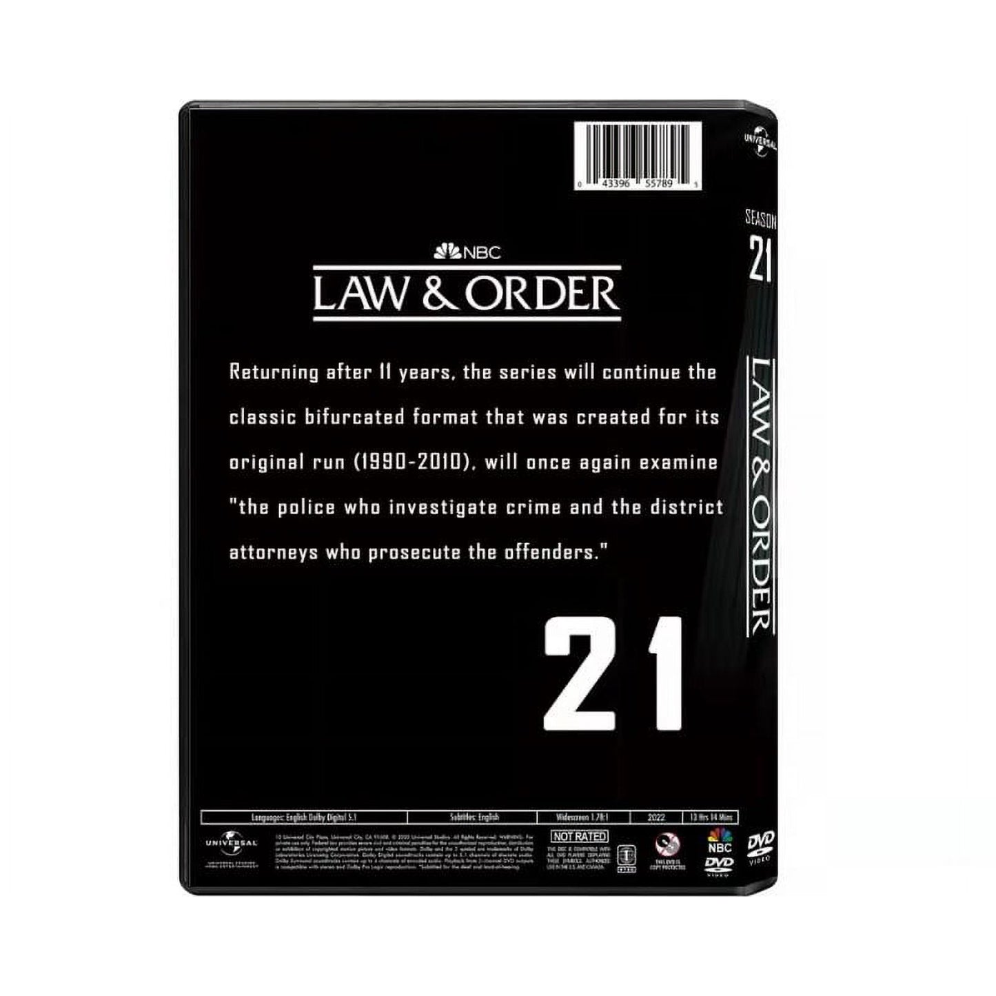 Law & Order Season 21 DVD – Complete Crime Drama Series | Police Procedural TV