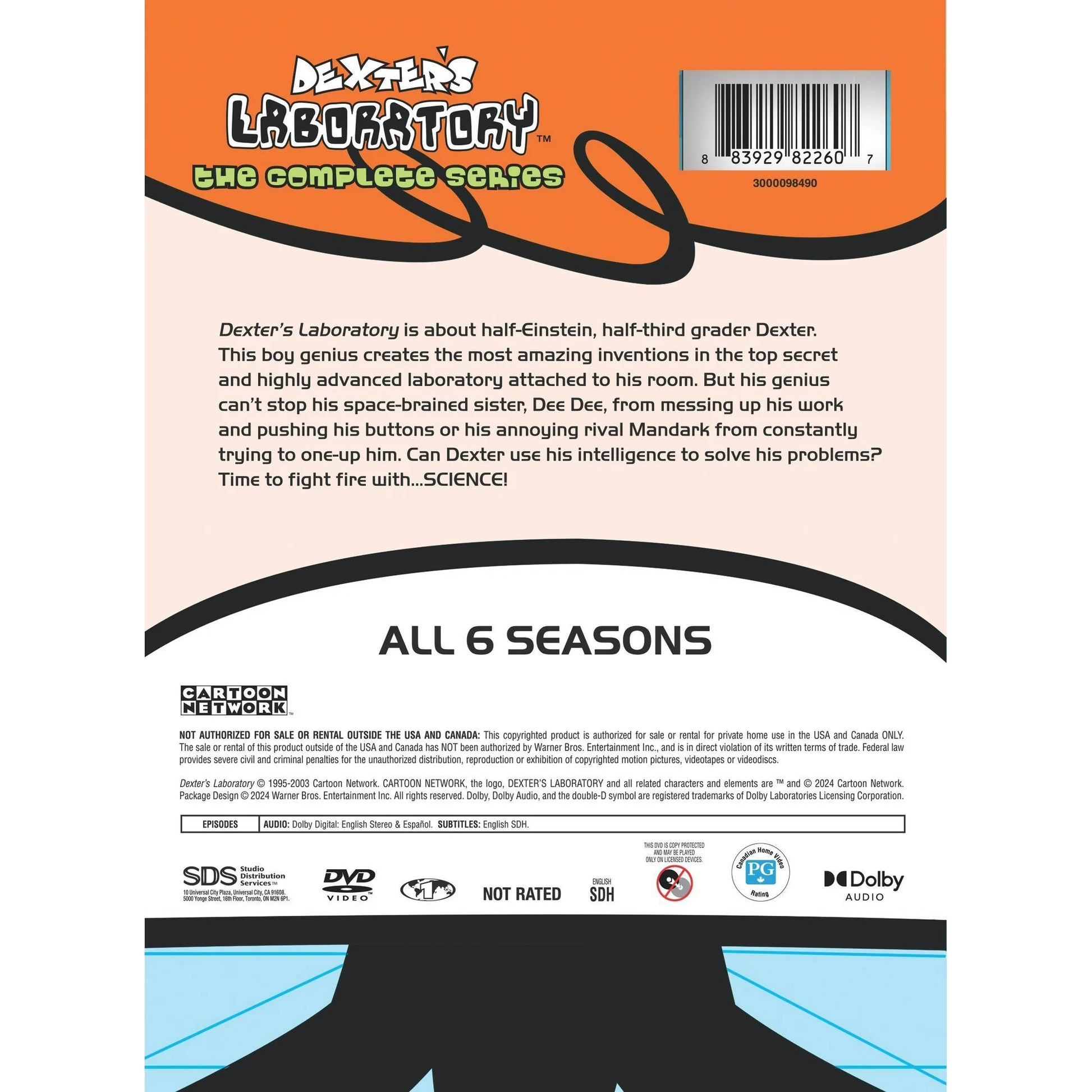 Dexter’s Laboratory: The Complete Series (DVD, 2023) – All Seasons – Animated Cartoon Collection