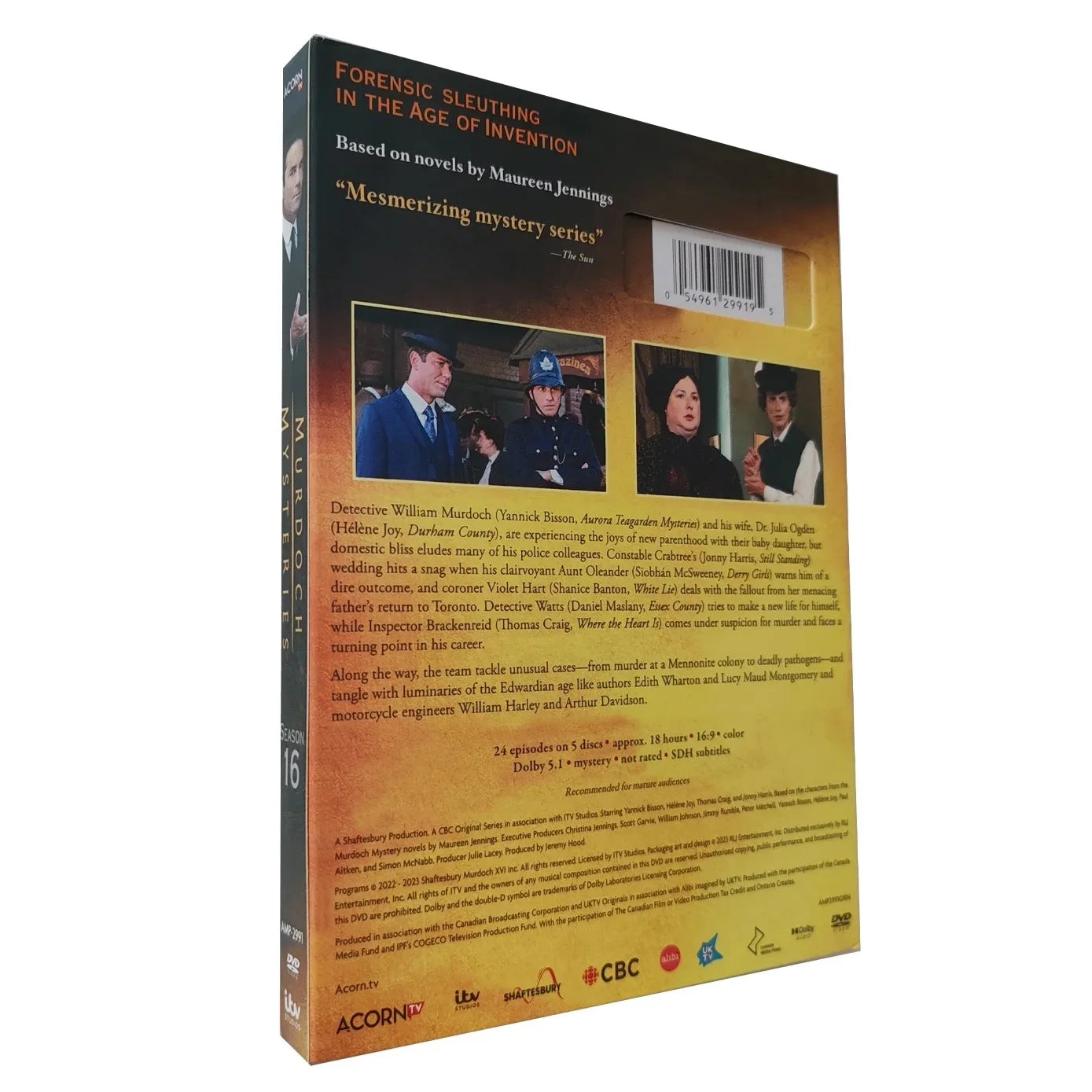 Murdoch Mysteries Season 16 DVD Box Set | Complete Episodes of Hit Detective Series