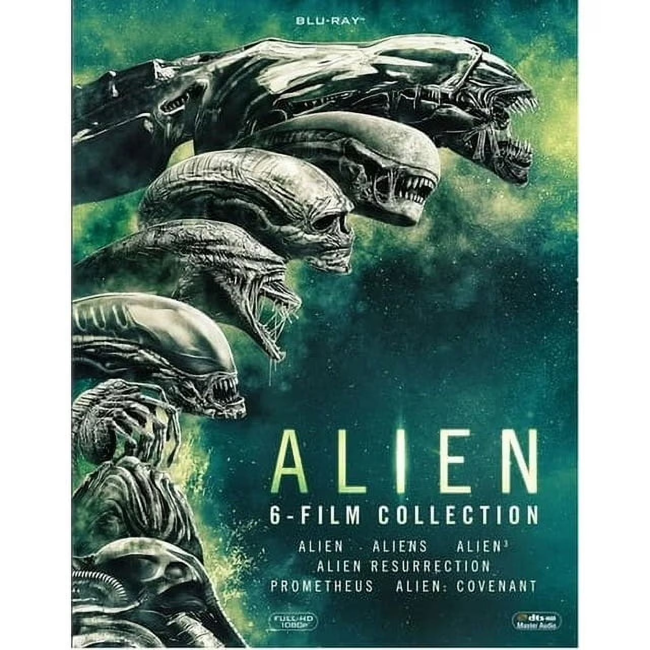 Alien 6-Film Collection Blu-ray – Complete Sci-Fi Horror Series Box Set, Full Hd