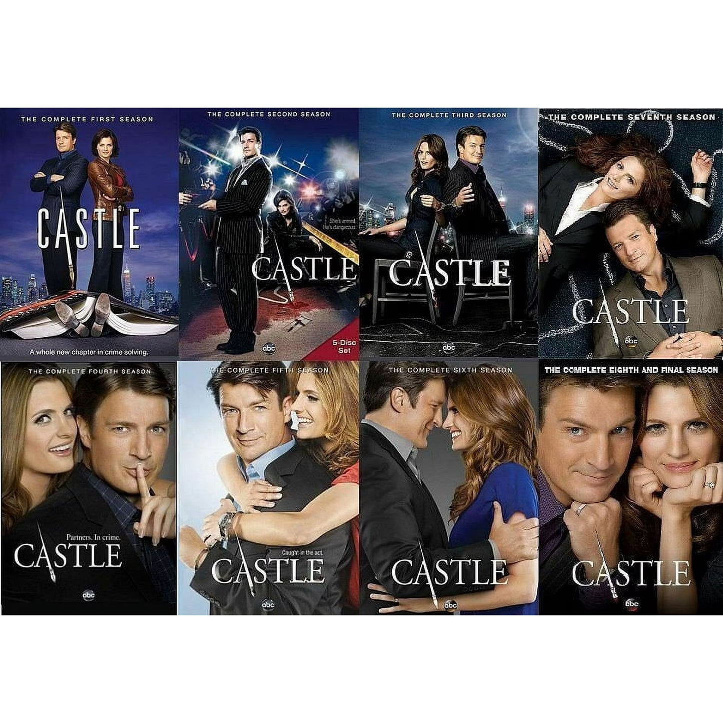Castle Seasons 1-8 Complete Series DVD – Full Crime Drama Collection