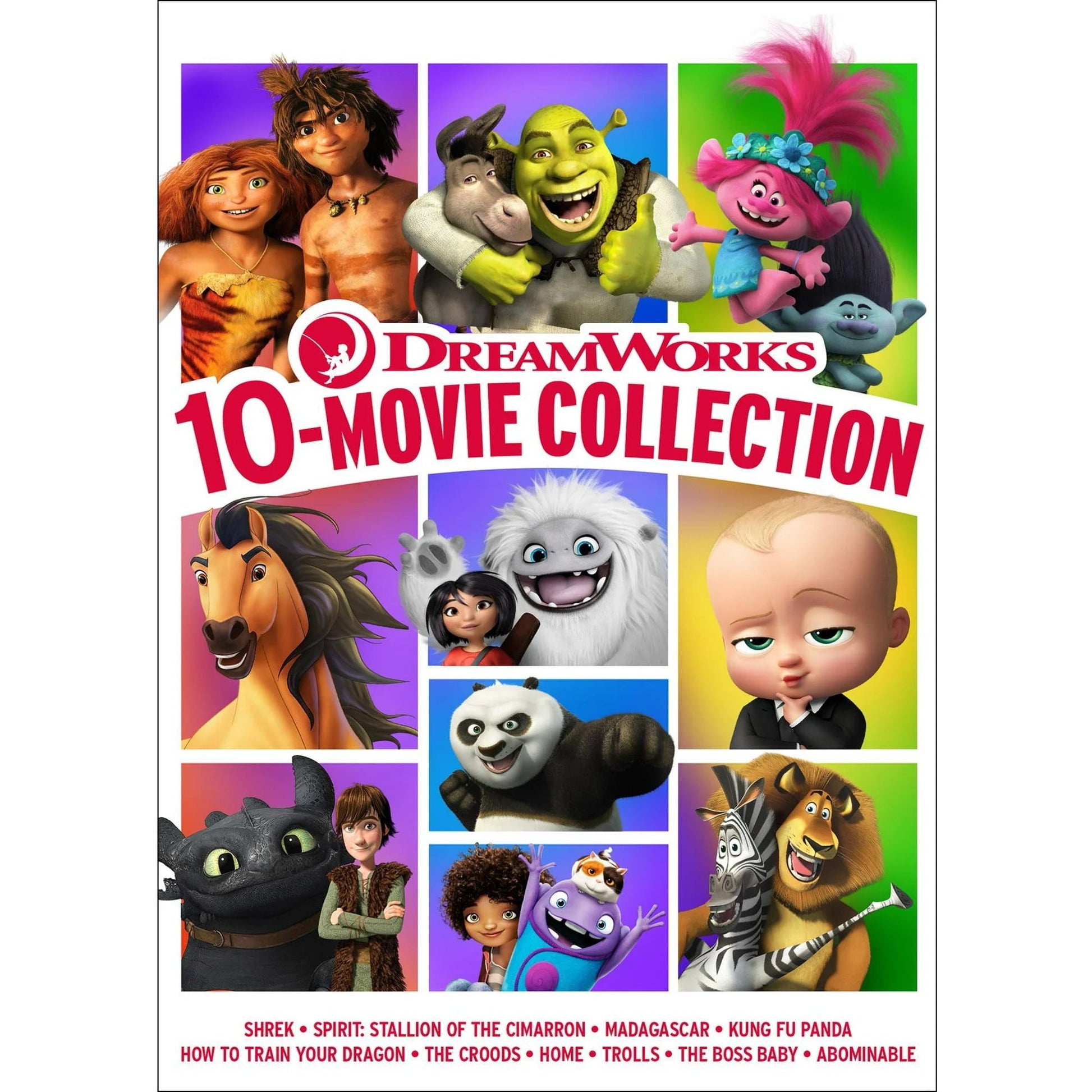 DreamWorks 10-Movie Collection DVD | Family Animated Movie Box Set