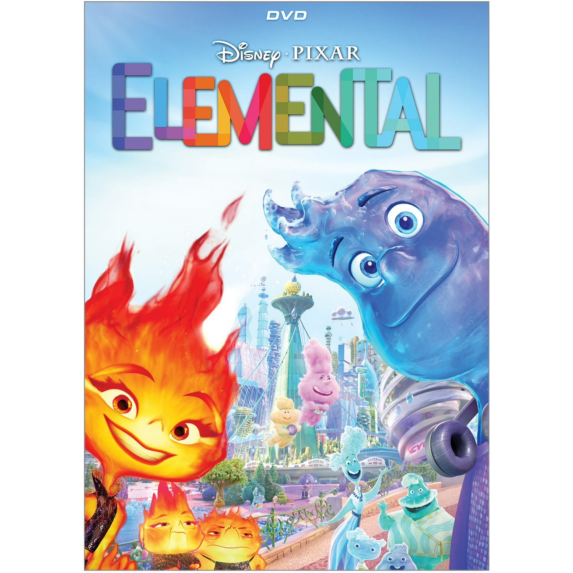 Elemental DVD Standard Edition – Animated Family Movie, Fun for All Ages