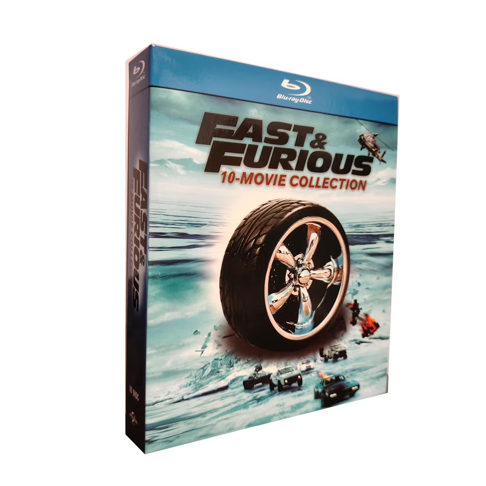 Fast & Furious 10-Movie Collection Blu ray – Complete Action-Packed Film Series Set