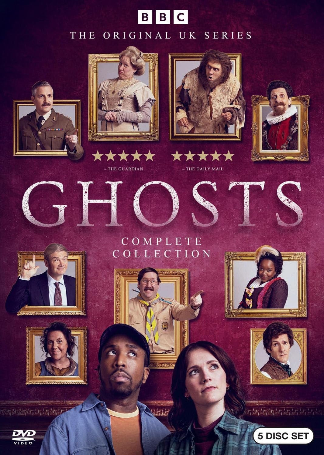 Ghosts: The Complete Series 1-5 DVD Box Set – BBC Comedy, Full Episodes Collection