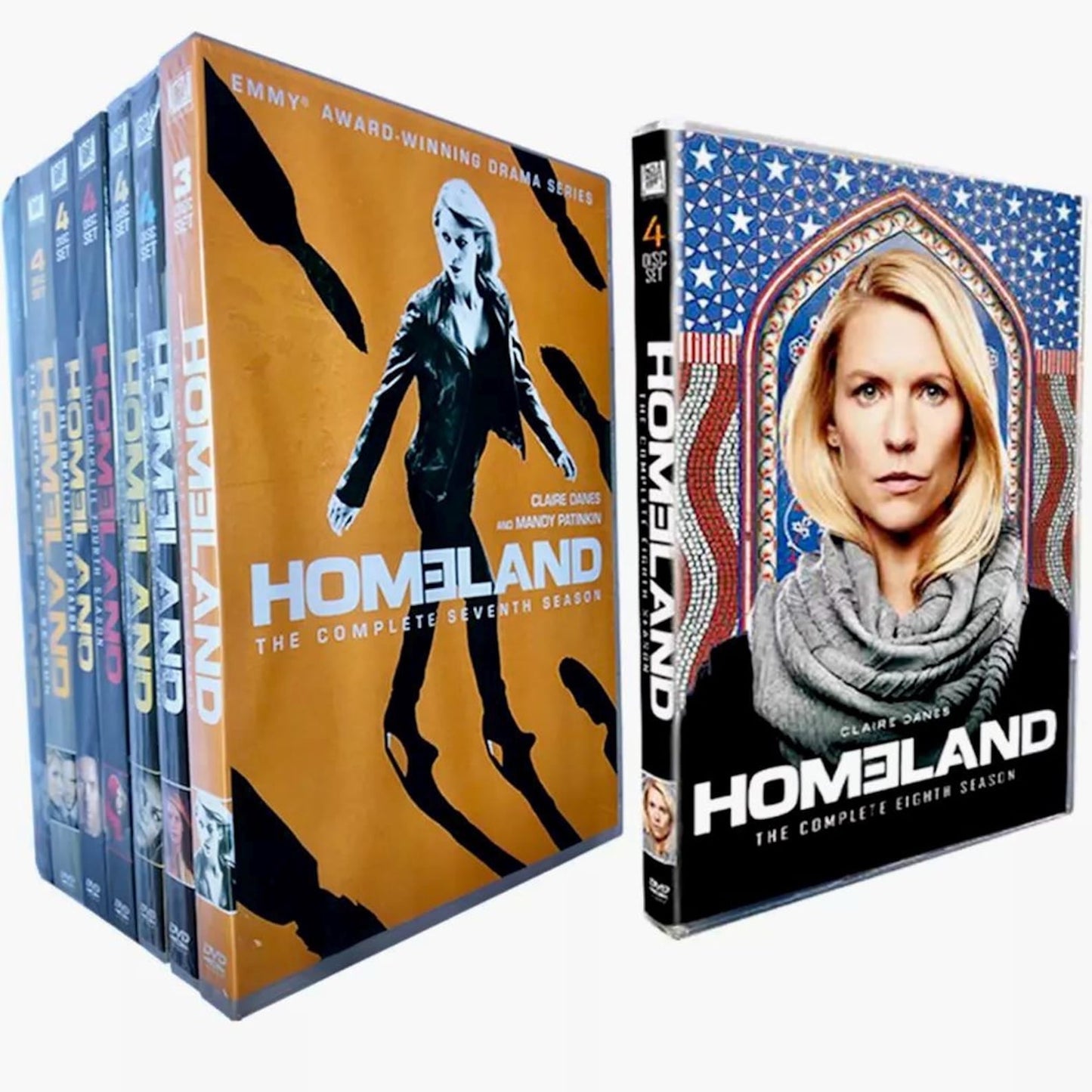 Homeland Complete Collection Seasons 1-8 DVD Box Set | Full Series Thriller