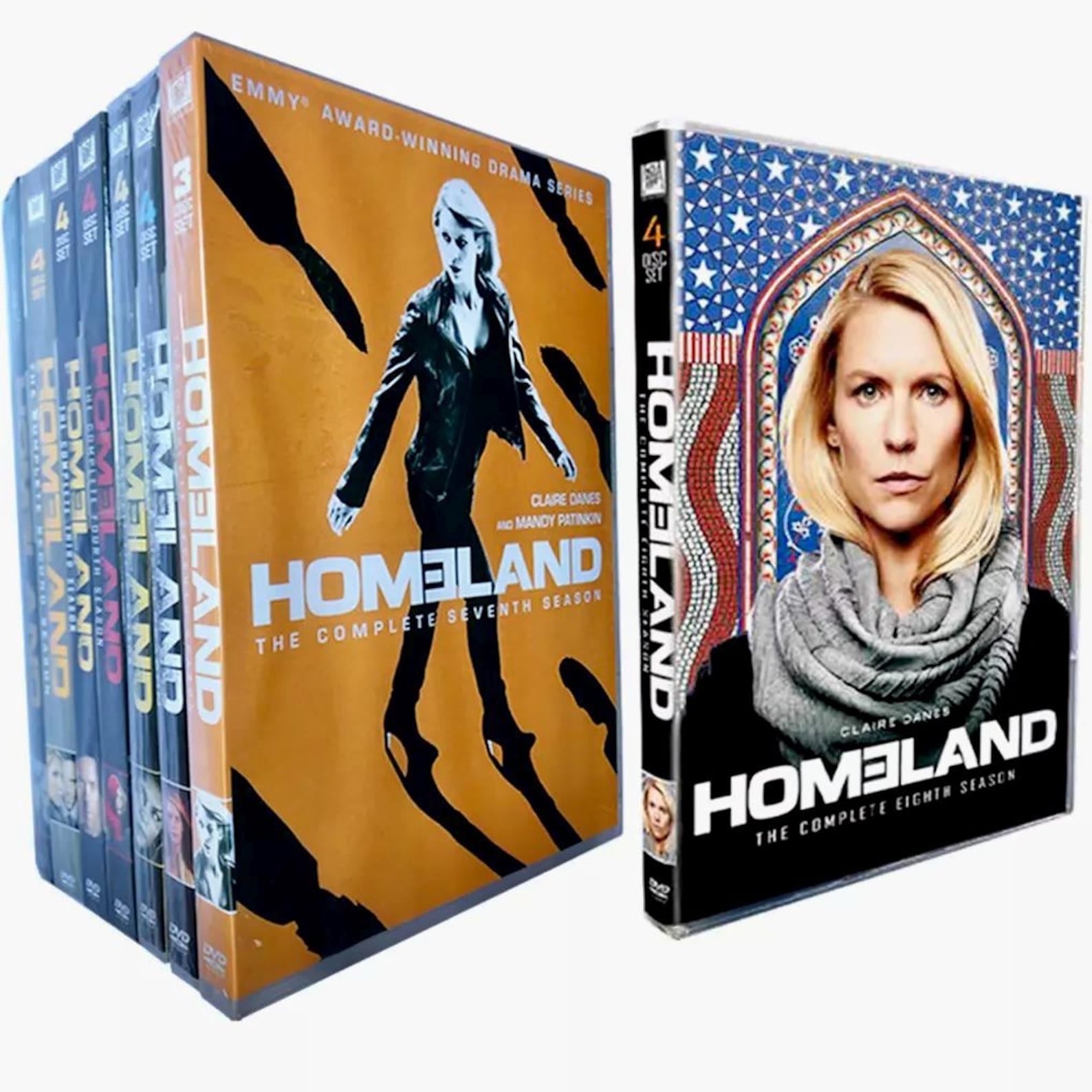 Homeland Complete Collection Seasons 1-8 DVD Box Set | Full Series Thriller