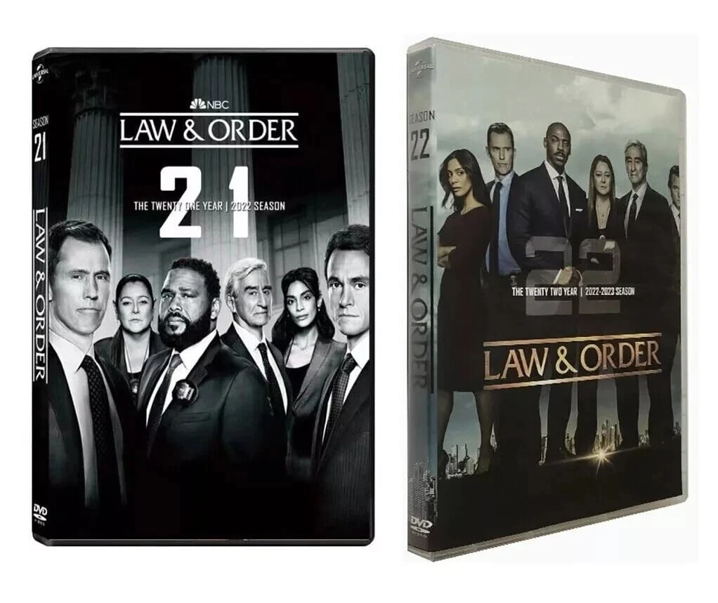 Law and Order Seasons 21 & 22 DVD Set | Complete Crime Drama TV Series Collection