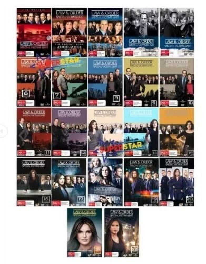 Law and Order SVU Seasons 1-23 DVD Box Set | Complete Series Crime Drama Show