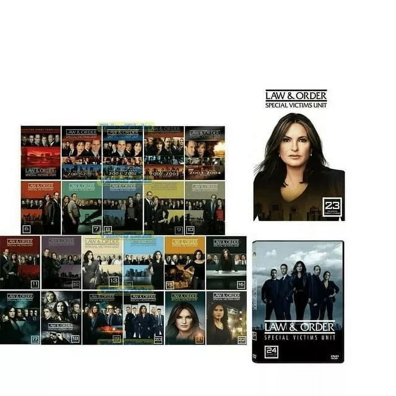 Law and Order SVU Seasons 1-24 DVD Box Set | Complete Series Crime Drama TV Show