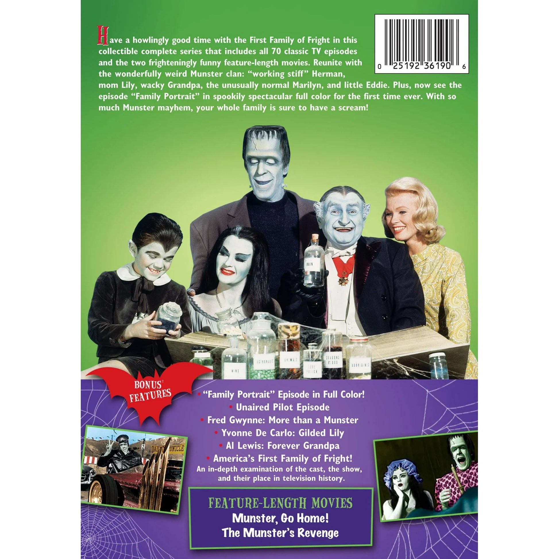 The Munsters Complete Series DVD – Classic Family Comedy TV Show Collection