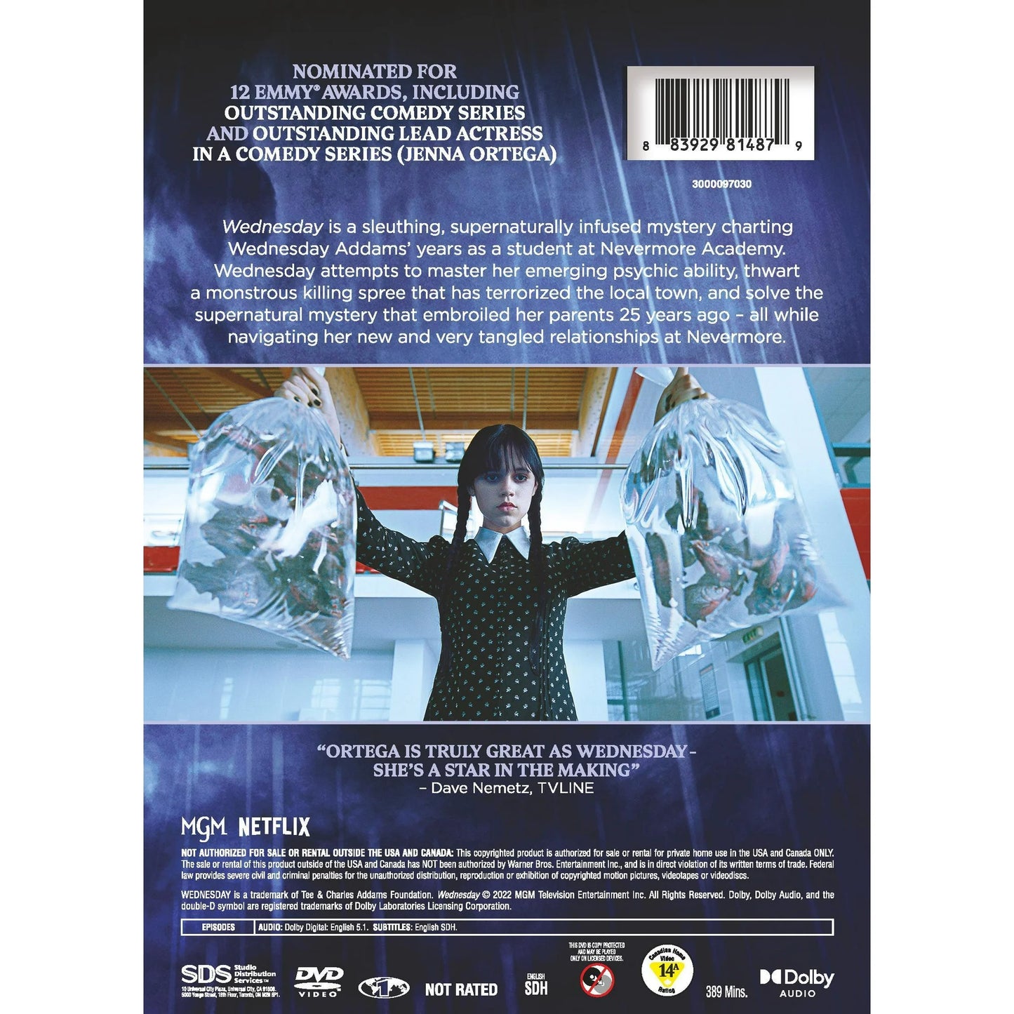 Wednesday Complete First Season DVD TV Series Season 1 Wholesale Collection