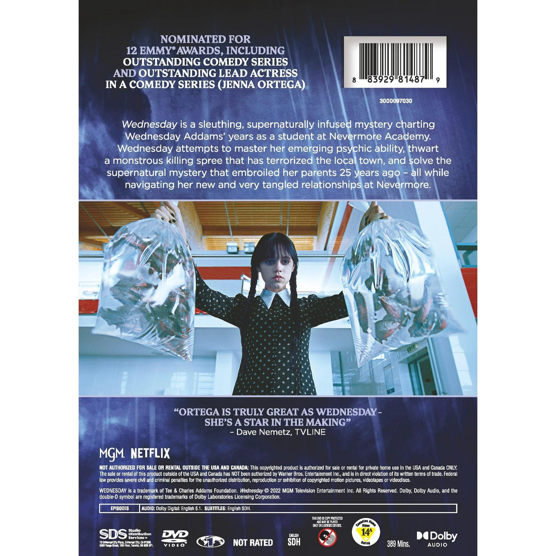 Wednesday Complete First Season DVD TV Series Season 1 Wholesale Collection