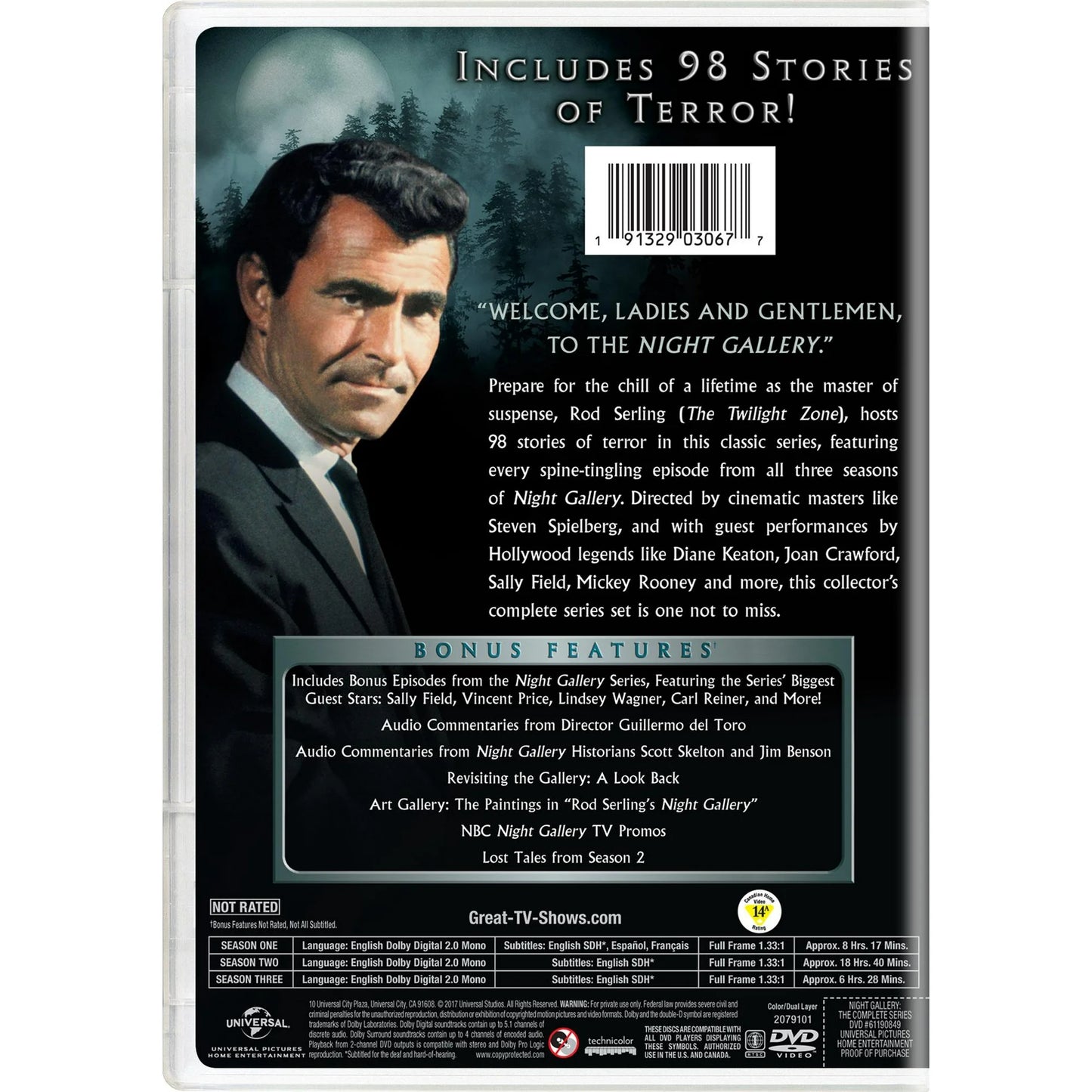 Night Gallery Complete Series DVD | Full Collection of Classic Horror & Thriller