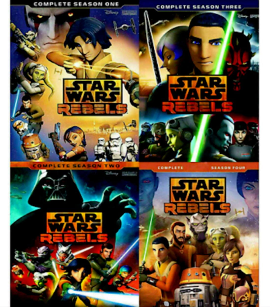 Star Wars Rebels Complete Series DVD – Seasons 1-4, 14-Disc Animated Collection