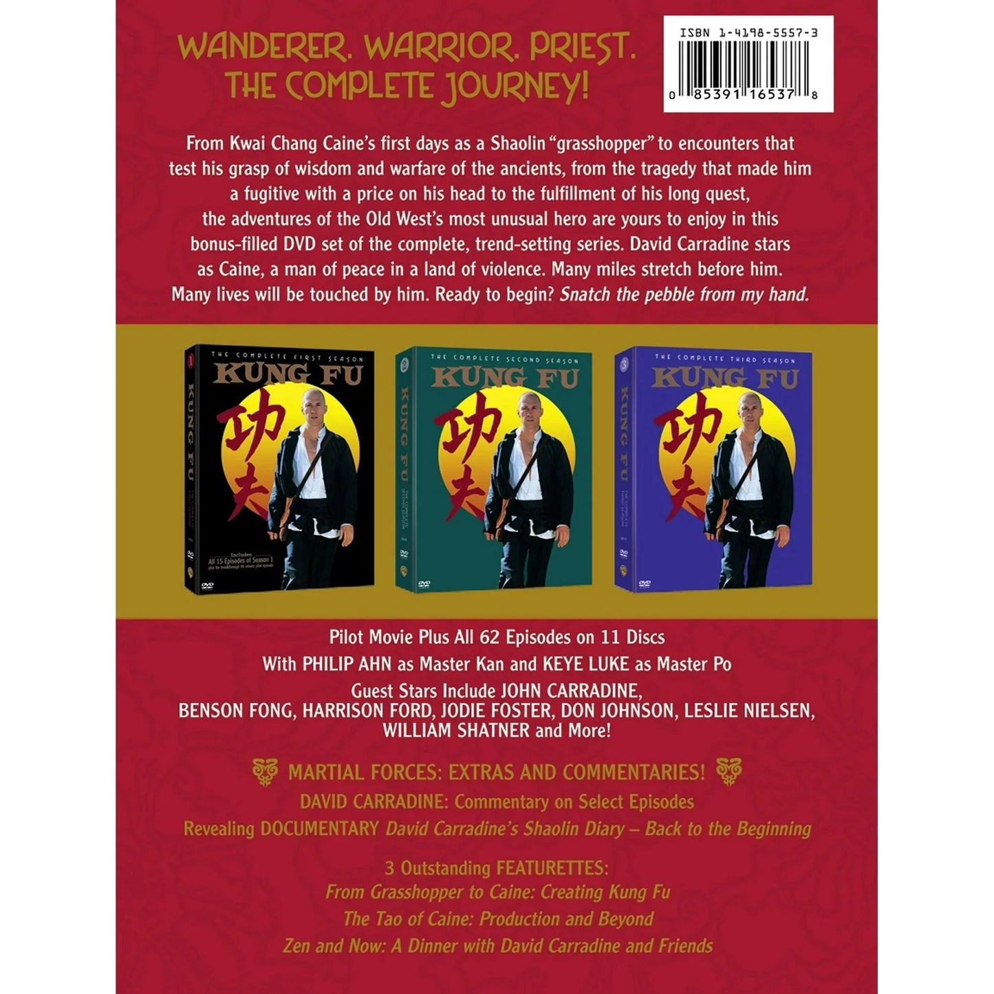 Kung Fu: Complete Seasons 1-3 DVD Collection – Classic TV Series Box Set