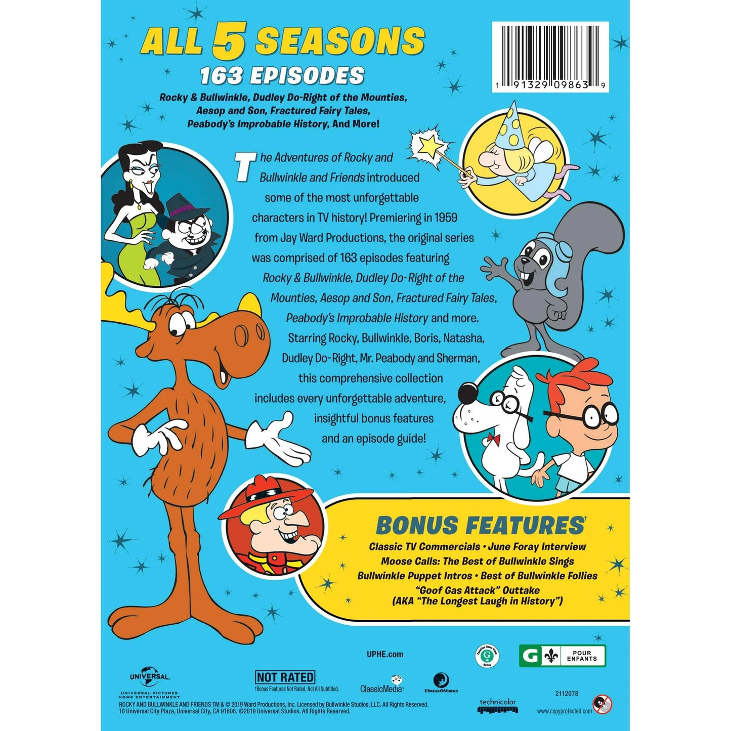 Rocky & Bullwinkle Complete Series DVD Wholesale Box Set All Episodes Collection
