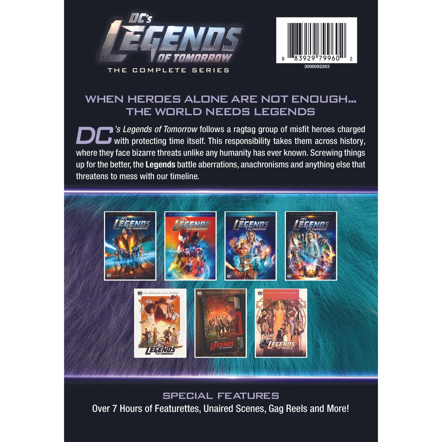 DC's Legends of Tomorrow Complete Series DVD | All Seasons Superhero Box Set