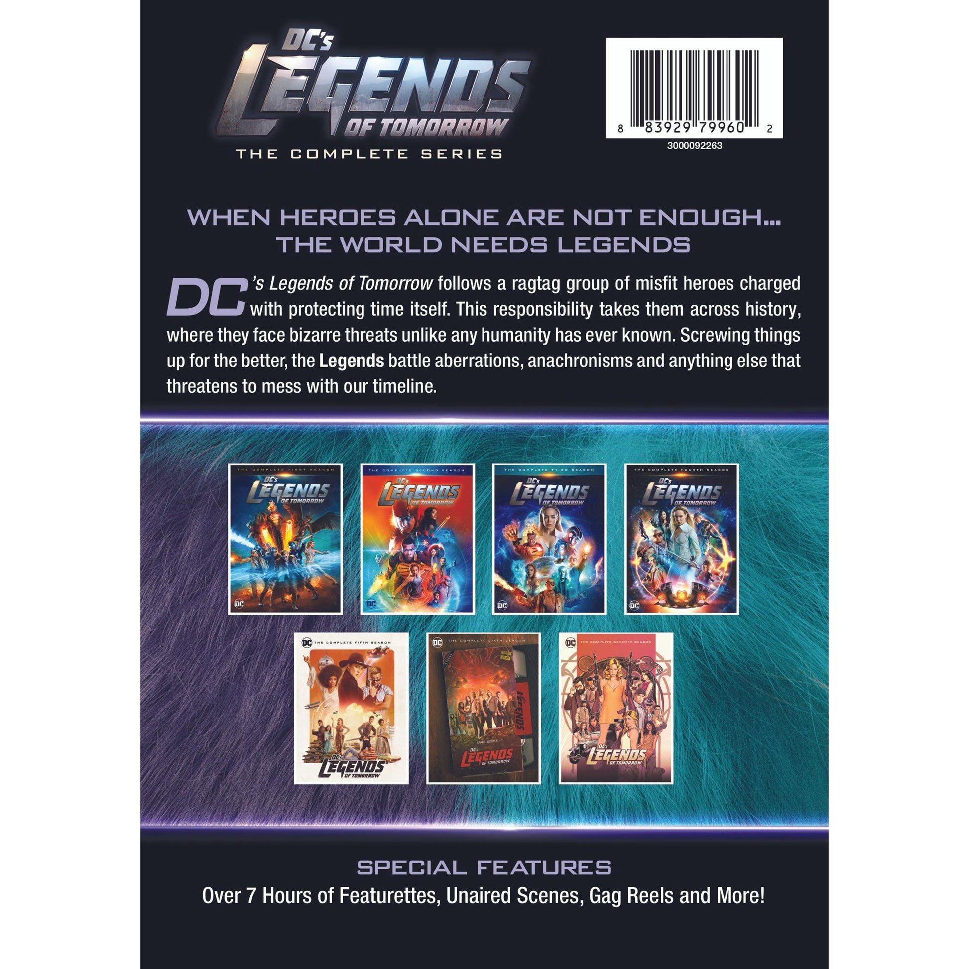 DC's Legends of Tomorrow Complete Series DVD | All Seasons Superhero Box Set