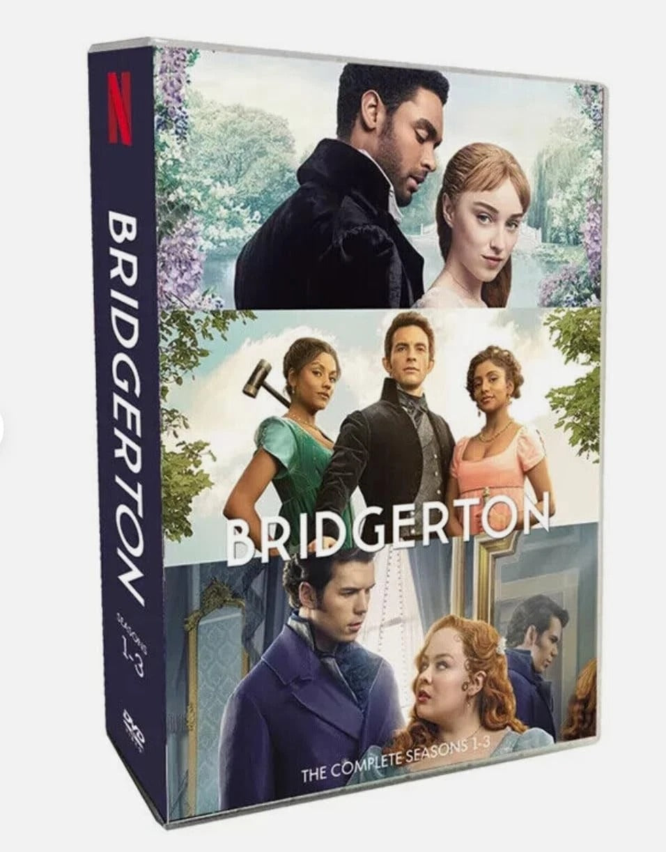 Bridgerton Complete Series Seasons 1-3 DVD Box Set | Romantic Netflix Drama