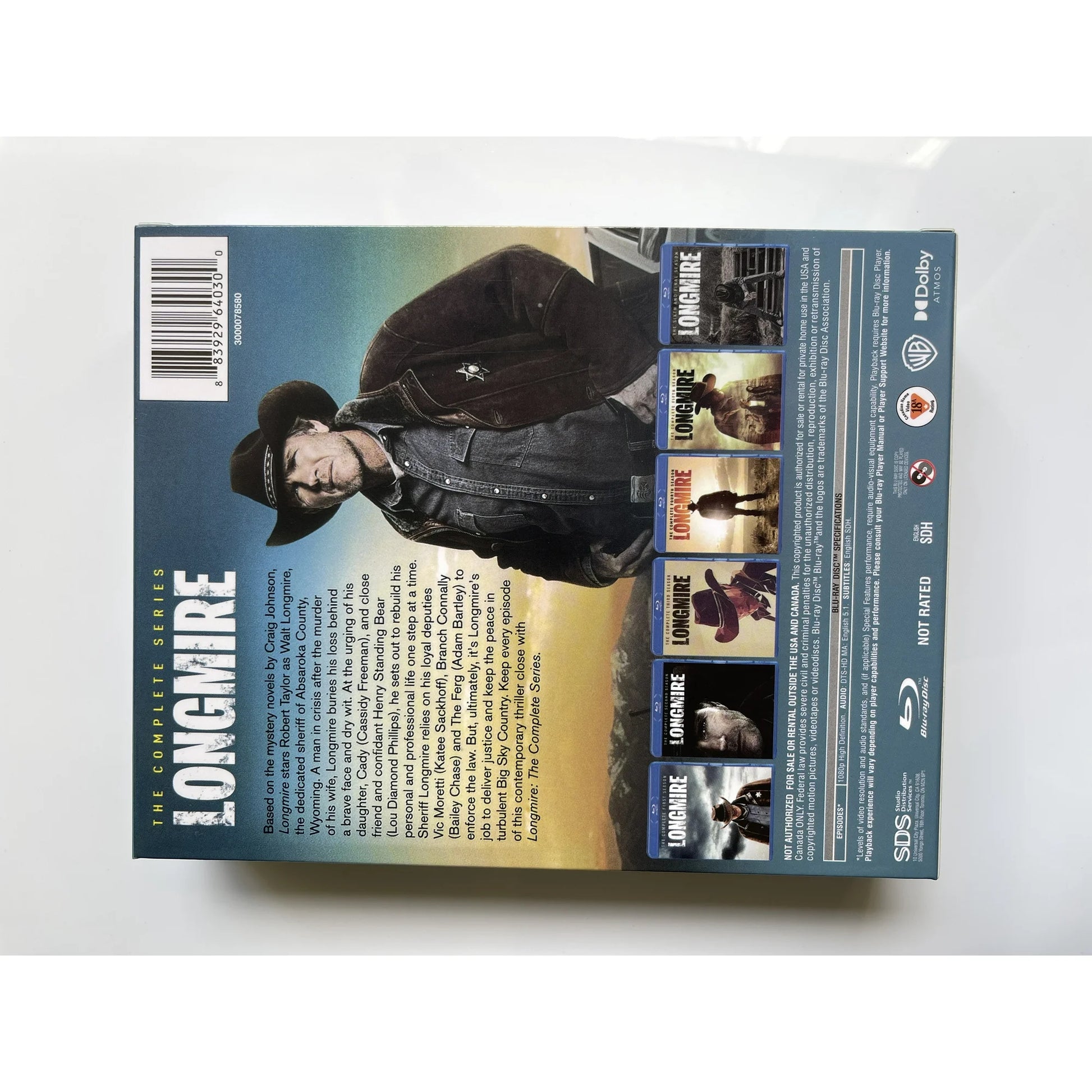 Longmire Complete Series Blu ray Box Set – All Seasons 1-6 Full Crime Drama Collection