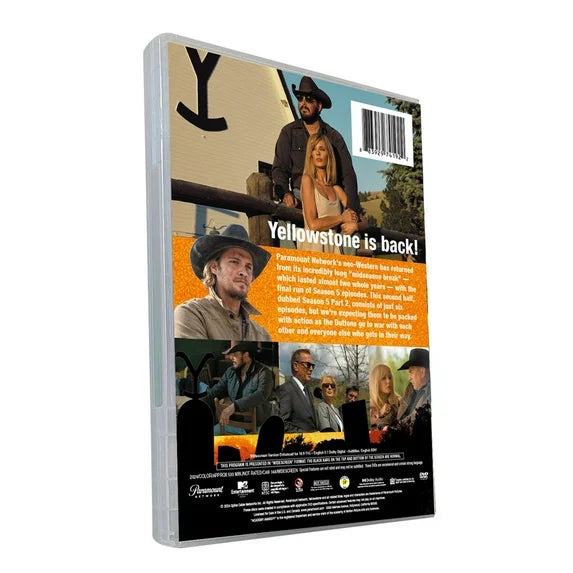 Yellowstone Season 5 Part 2 DVD | Paramount Drama Series | Official Release