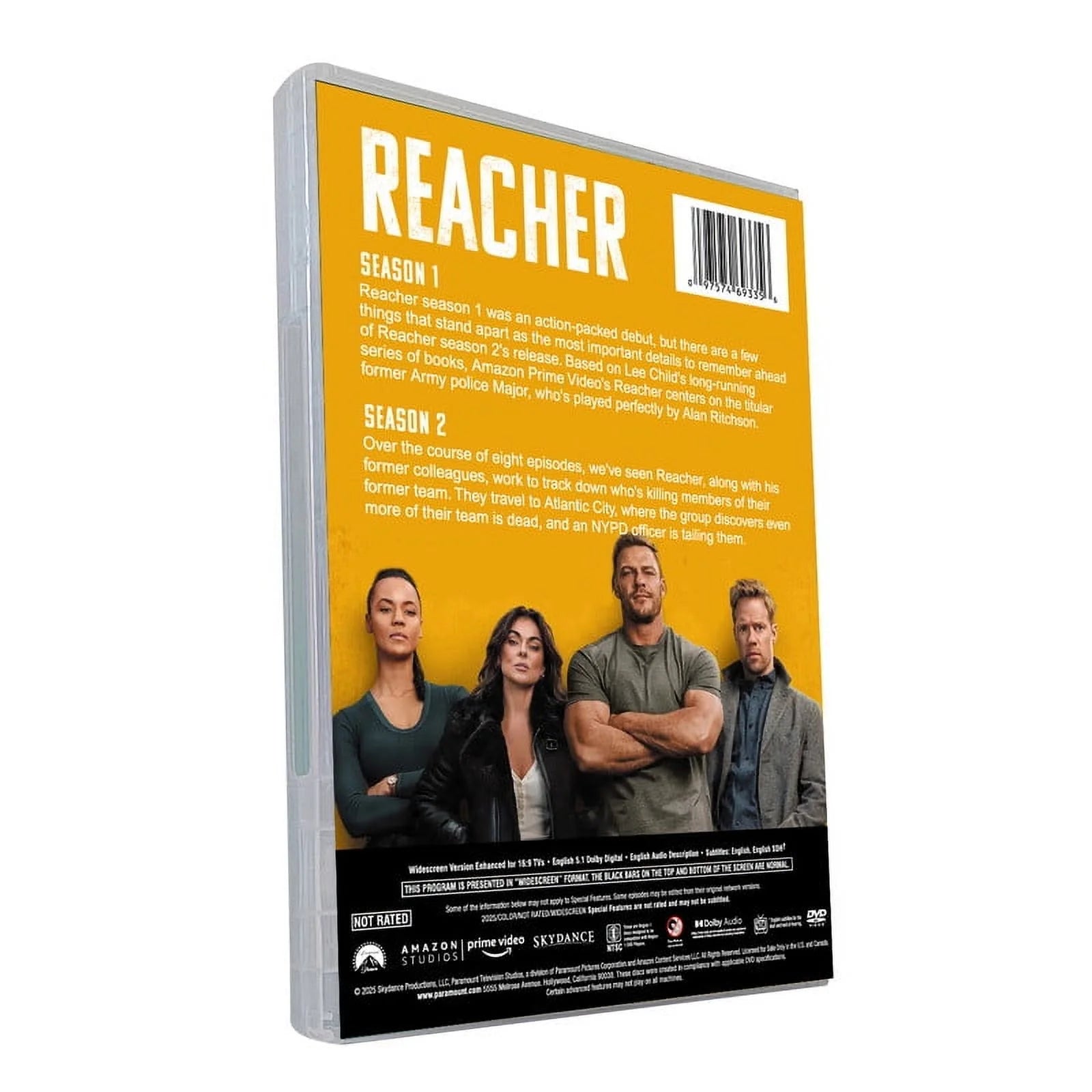 Reacher Seasons 1-2 DVD Set – Complete Collection of the Action-Packed Thriller Series