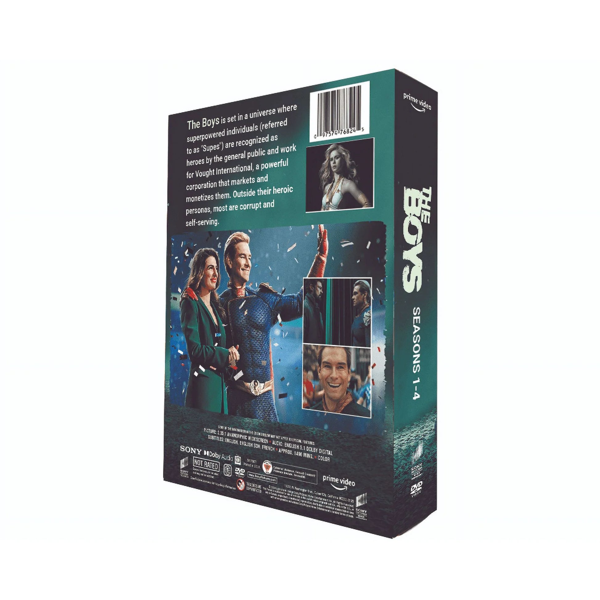 The Boys Complete Series Seasons 1-4 DVD | All Episodes Box Set | Superhero Drama